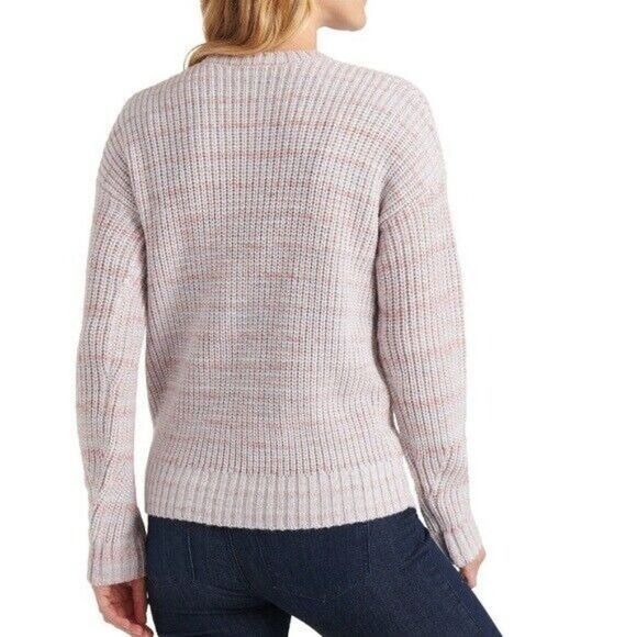 Lucky Brand Lucky Brand Marled-Knit Crewneck Sweater, Pink, Sz. M Size M / US 6-8 / IT 42-44 - 3 Thumbnail