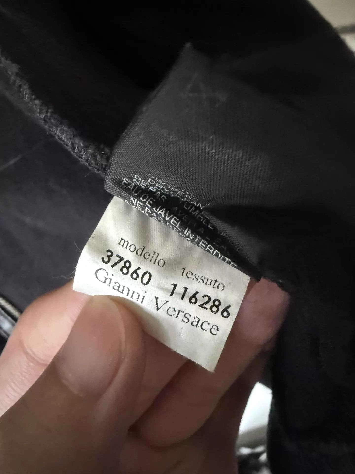 Versace Versace 00s Panelled Sheepskin Leather Pocket Jacket Size US M / EU 48-50 / 2 - 6 Thumbnail