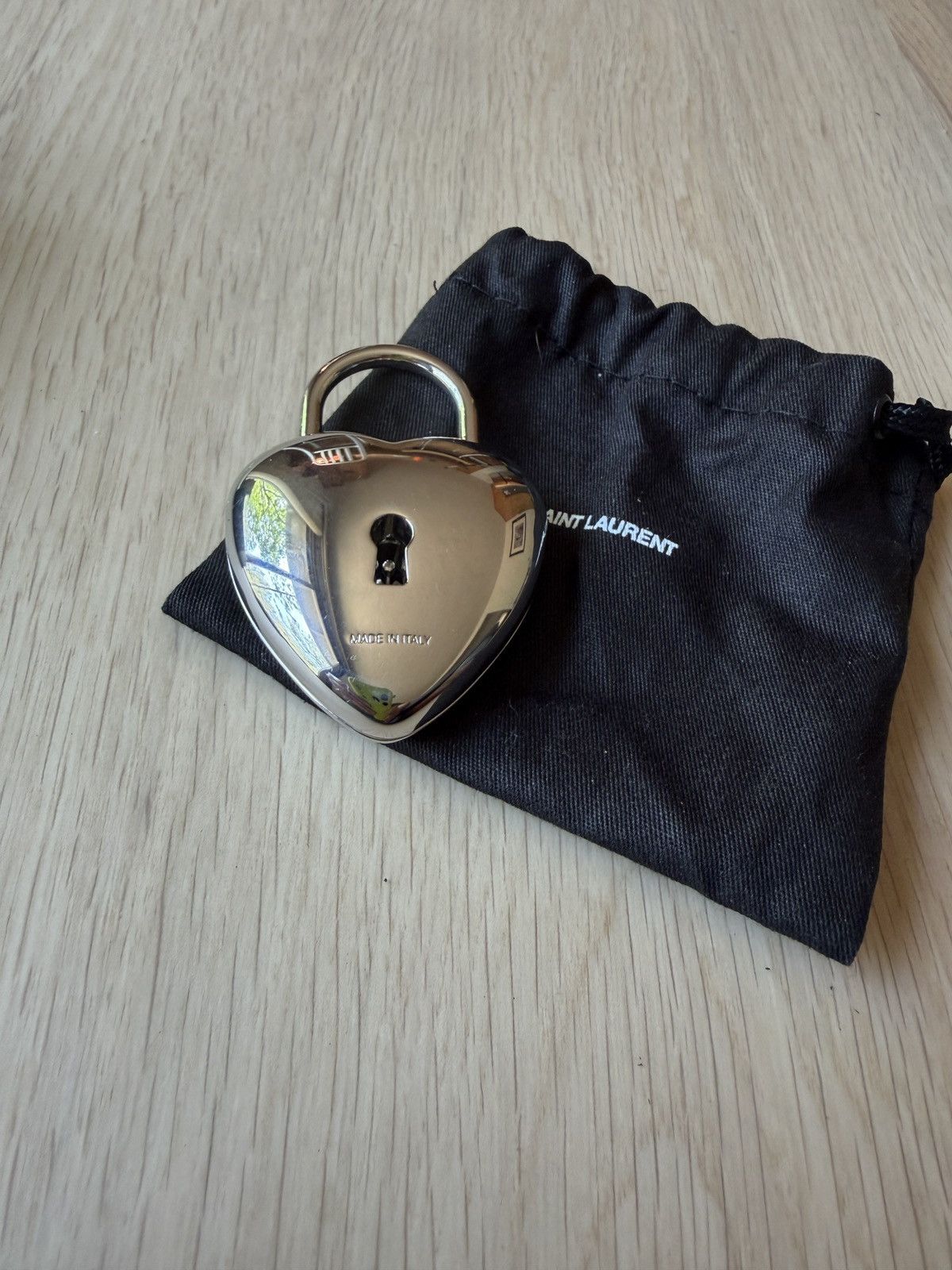 Saint Laurent Paris Saint Laurent Paris Heart 3D Padlock - Gift Bag Included Size ONE SIZE - 5 Thumbnail
