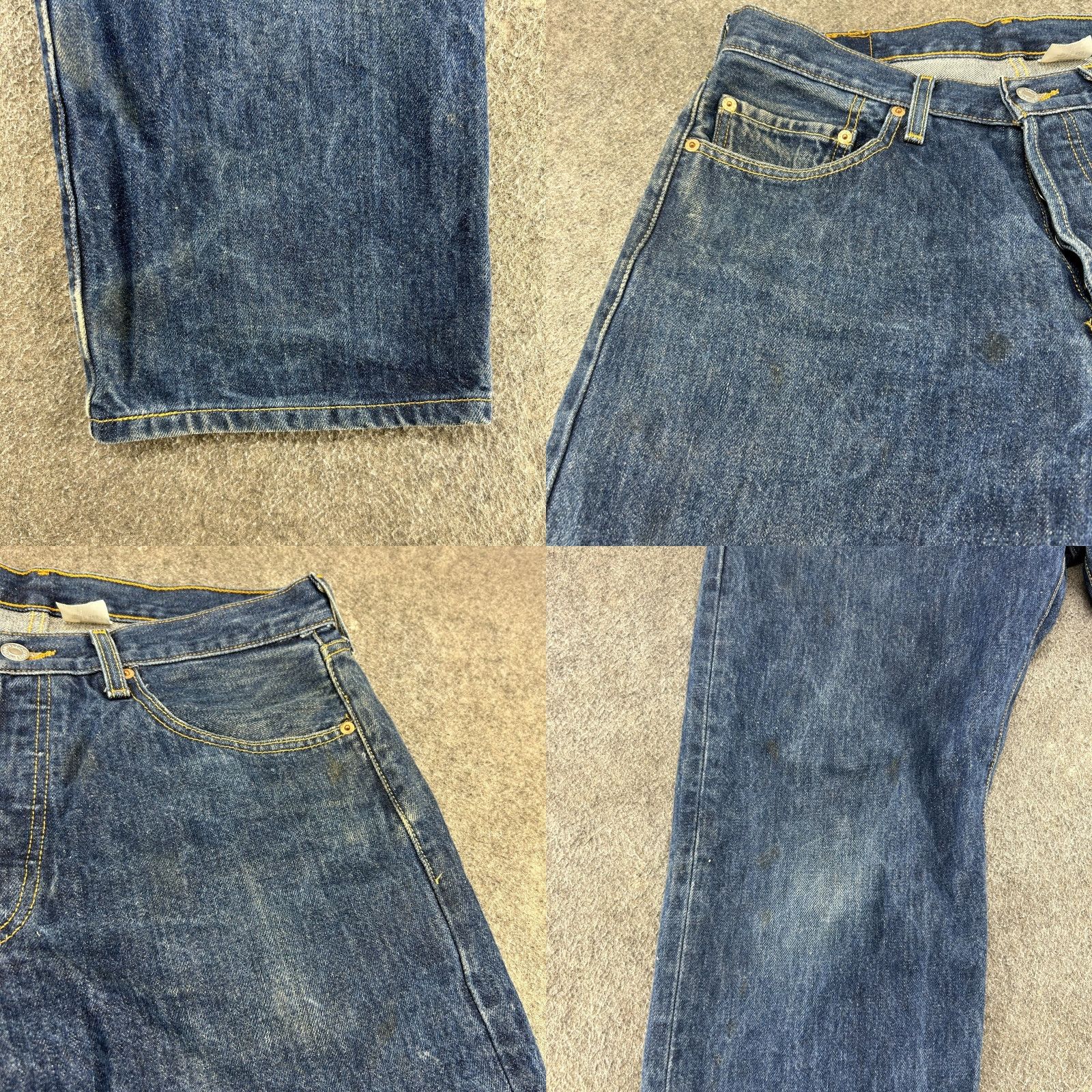 Levi's VINTAGE Levi's 501 Jeans Mens 33x30 Blue Straight Regular Fit Y2K Retro 90s Jeans Mens Size US 33 - 8 Thumbnail
