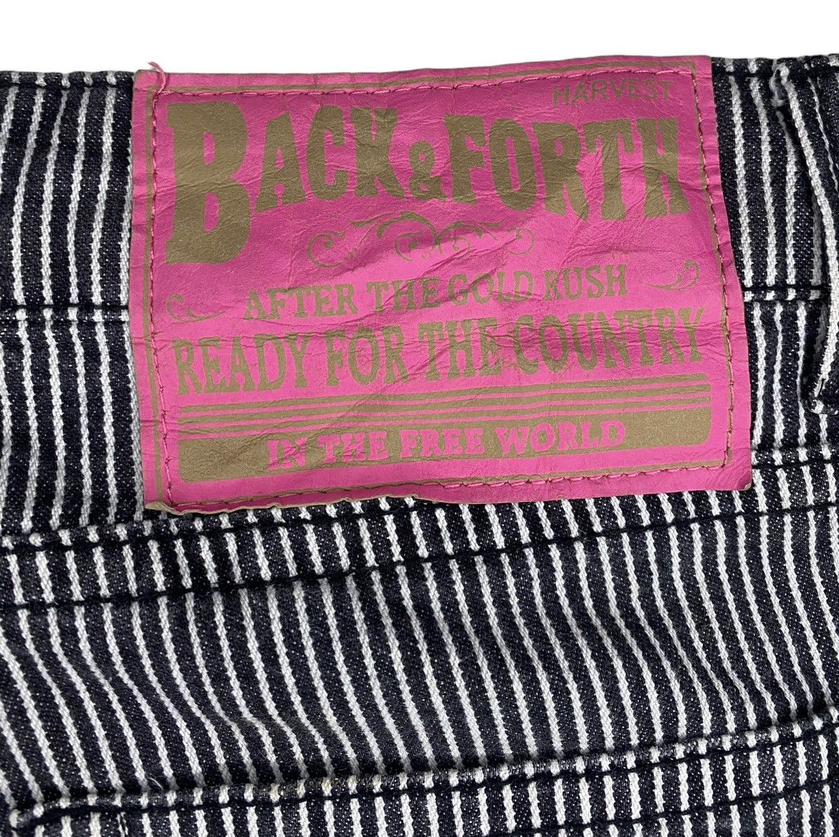 14th Addiction Japanese Brand Chip Clip Distressed Hickory Stripe Pant Size US 33 - 8 Thumbnail