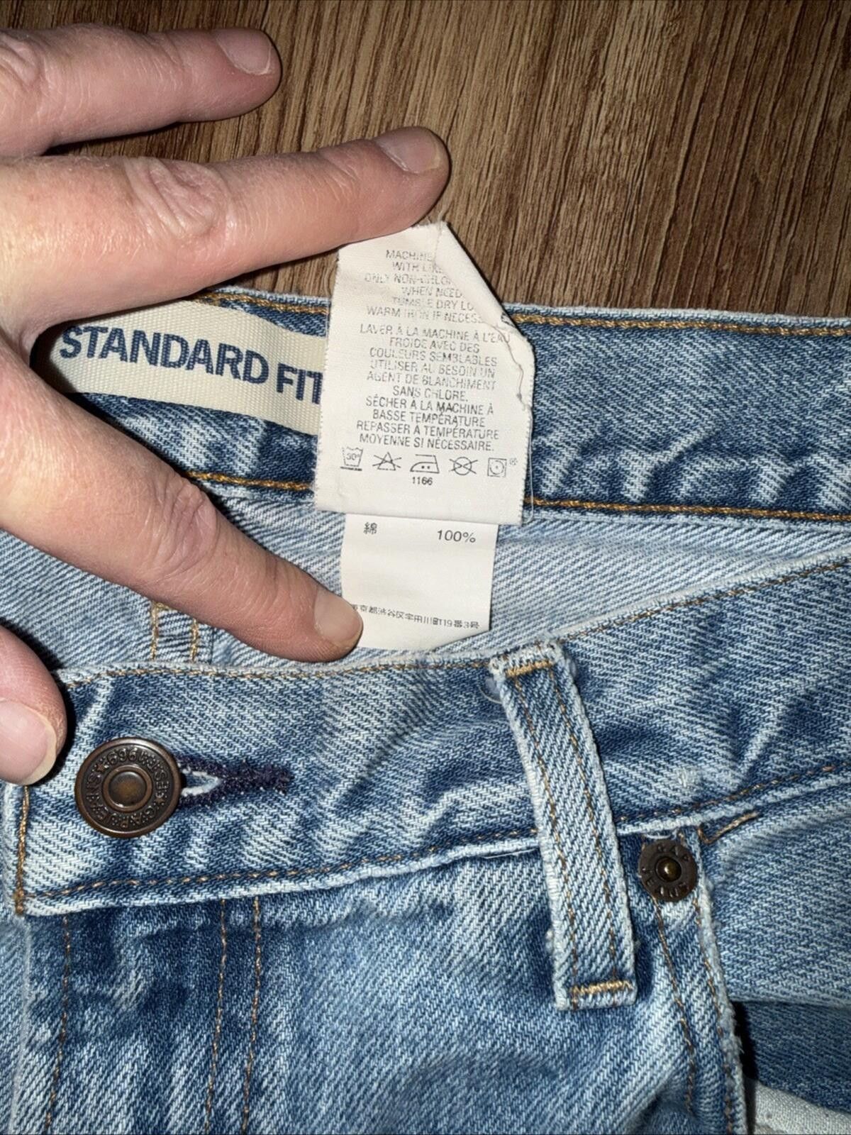 Gap Vintage Gap Jeans Light Wash Cotton Standard Fit USA FABRIC Size US 36 / EU 52 - 4 Thumbnail