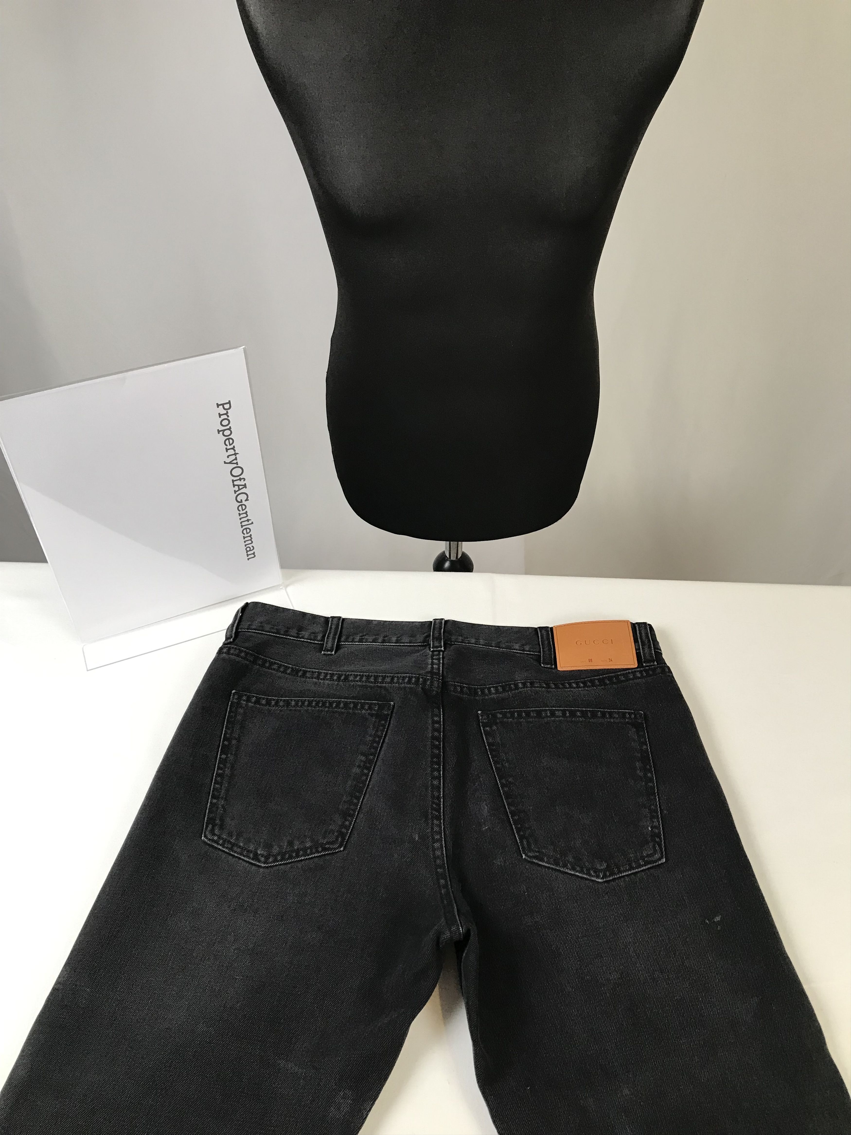 Gucci Men's Classic Gucci Black Jeans Size US 34 / EU 50 - 3 Thumbnail
