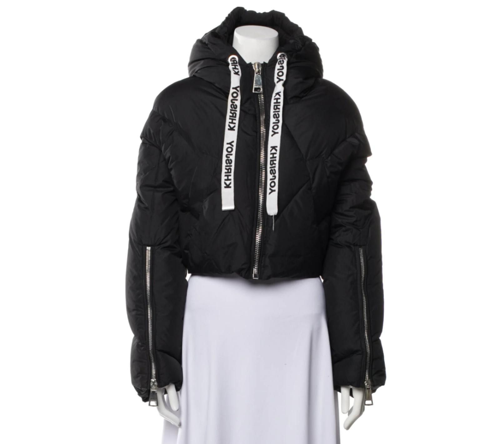 Khrisjoy Khrisjoy 'Khris' cropped Iconic puffer jacket black, Sz XS Size XS / US 0-2 / IT 36-38 - 5 Thumbnail