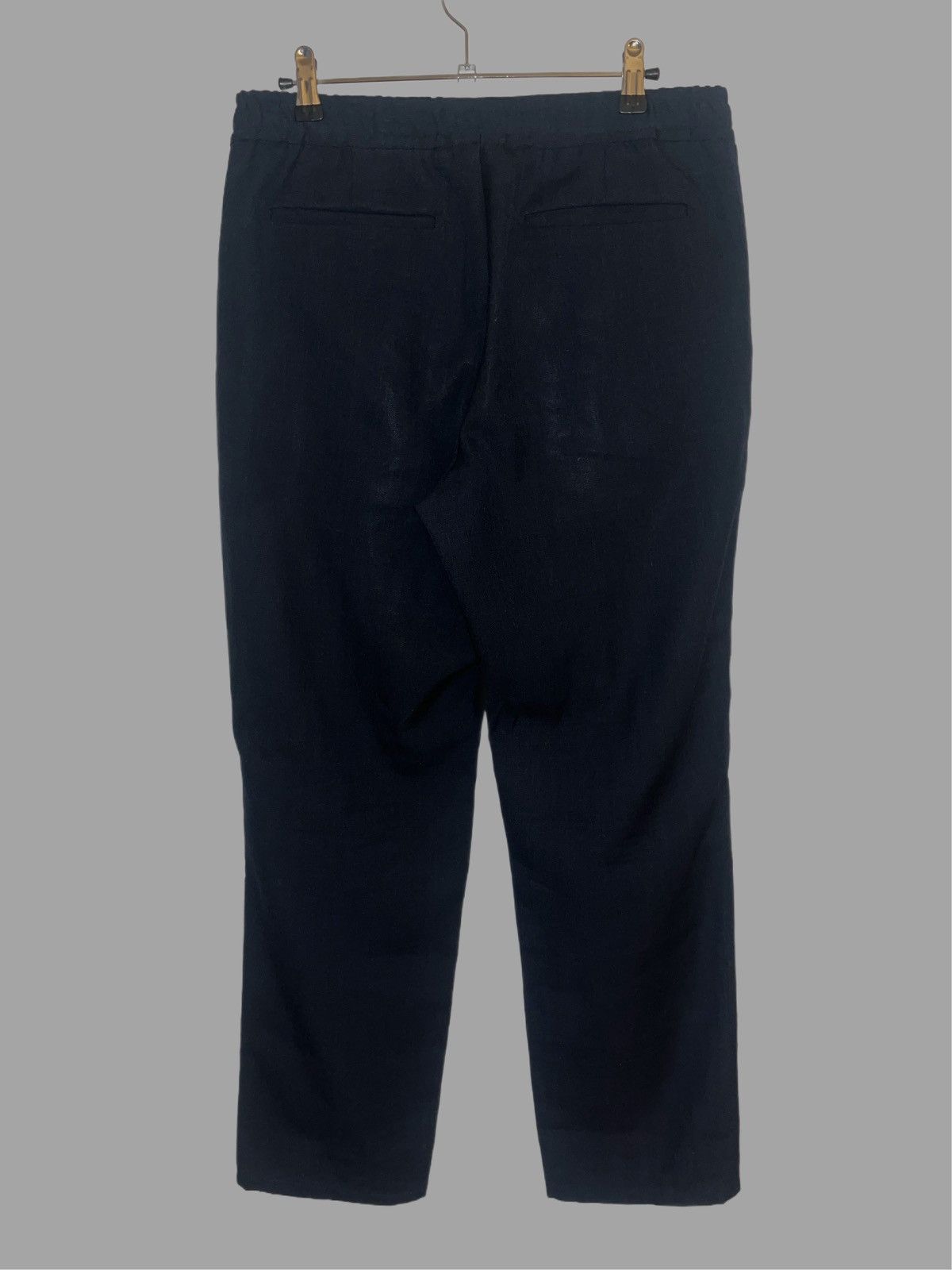Loewe Wool elastic waist trouser, Navy Size US 31 - 2 Thumbnail