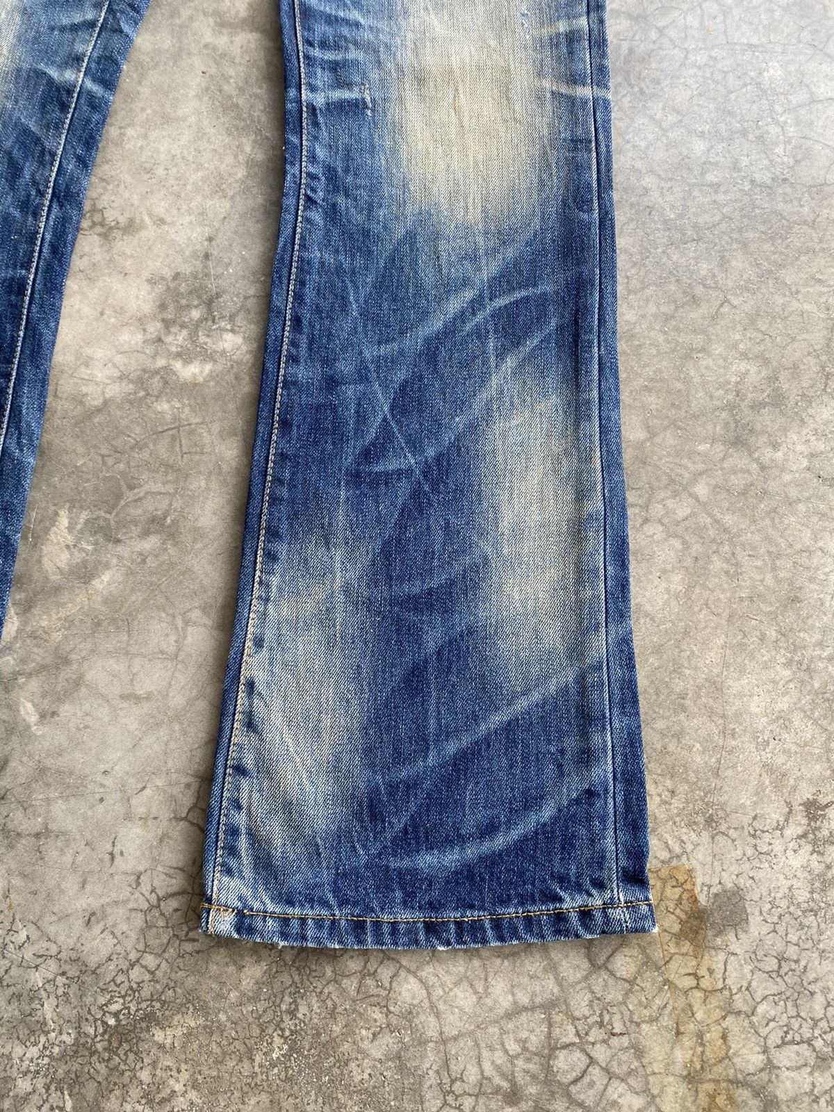 Hysteric Glamour × Japanese Brand × Tornado Mart Flare Jeans DPSR Mud Rusty Distressed Denim Size US 32 / EU 48 - 11 Thumbnail