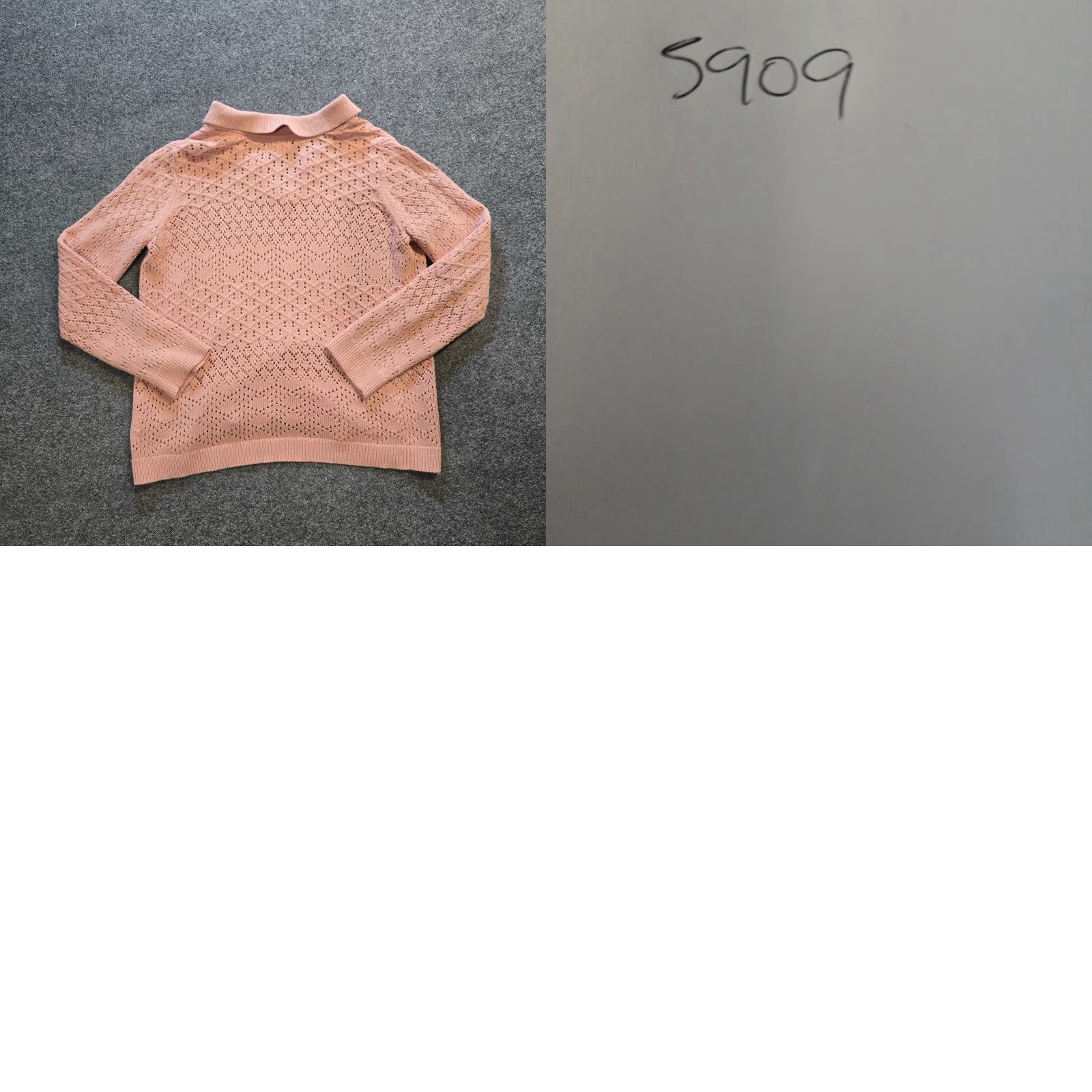 FatFace Fat Face Sweater Womens Size 10 Pink Crochet Knit Long Sleeve Cottage Casual Shirt Pullover Womens Knitted Lightweight V-Neck Knitwear Size L / US 10 / IT 46 - 8 Thumbnail
