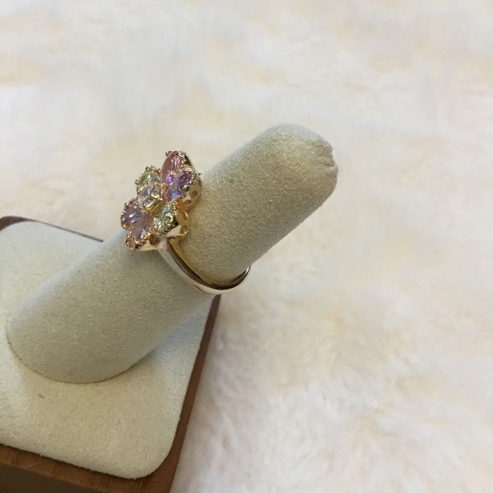 Other Multi-Color Crystals Sunflower Ring Size ONE SIZE - 4 Thumbnail