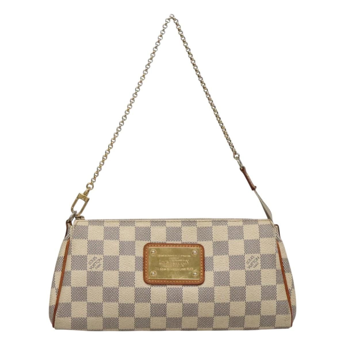 Louis Vuitton Eva White Canvas Shoulder Bag (Pre-Owned) Size ONE SIZE - 1 Thumbnail