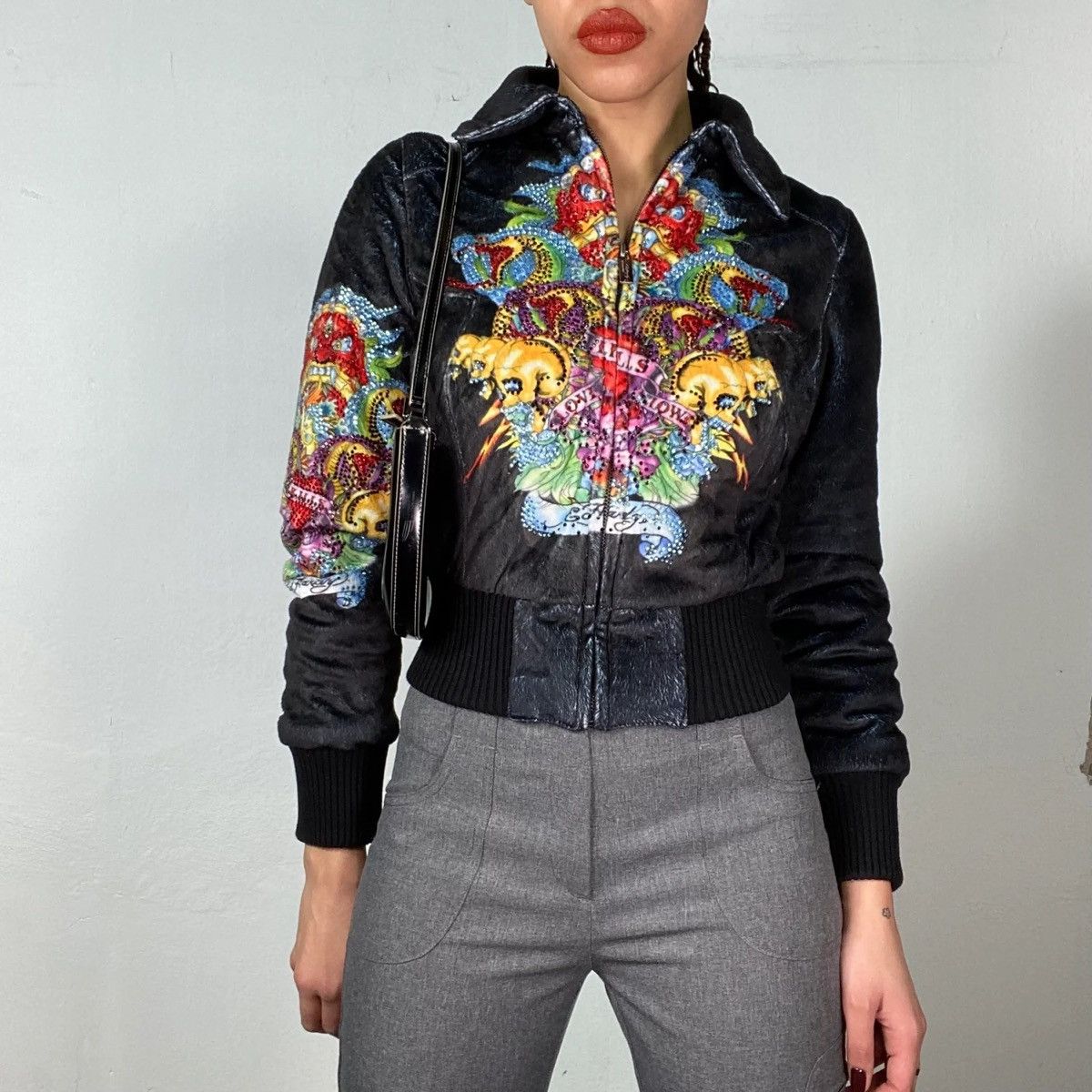 Ed Hardy Vintage Ed Hardy bridled velvet jacket Size M / US 6-8 / IT 42-44 - 12 Thumbnail