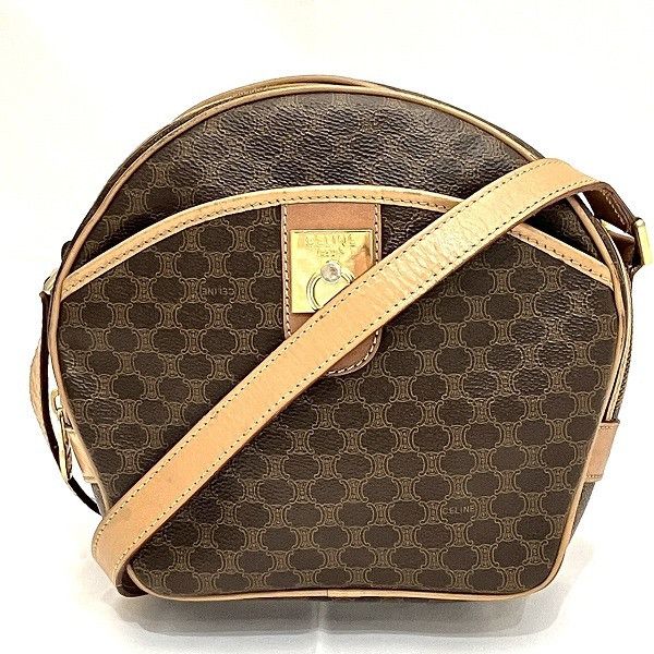 Celine Celine Celine Macadam M14 Leather Shoulder Bag Leather Crossbody Bag in Good Condition Size ONE SIZE - 1 Thumbnail