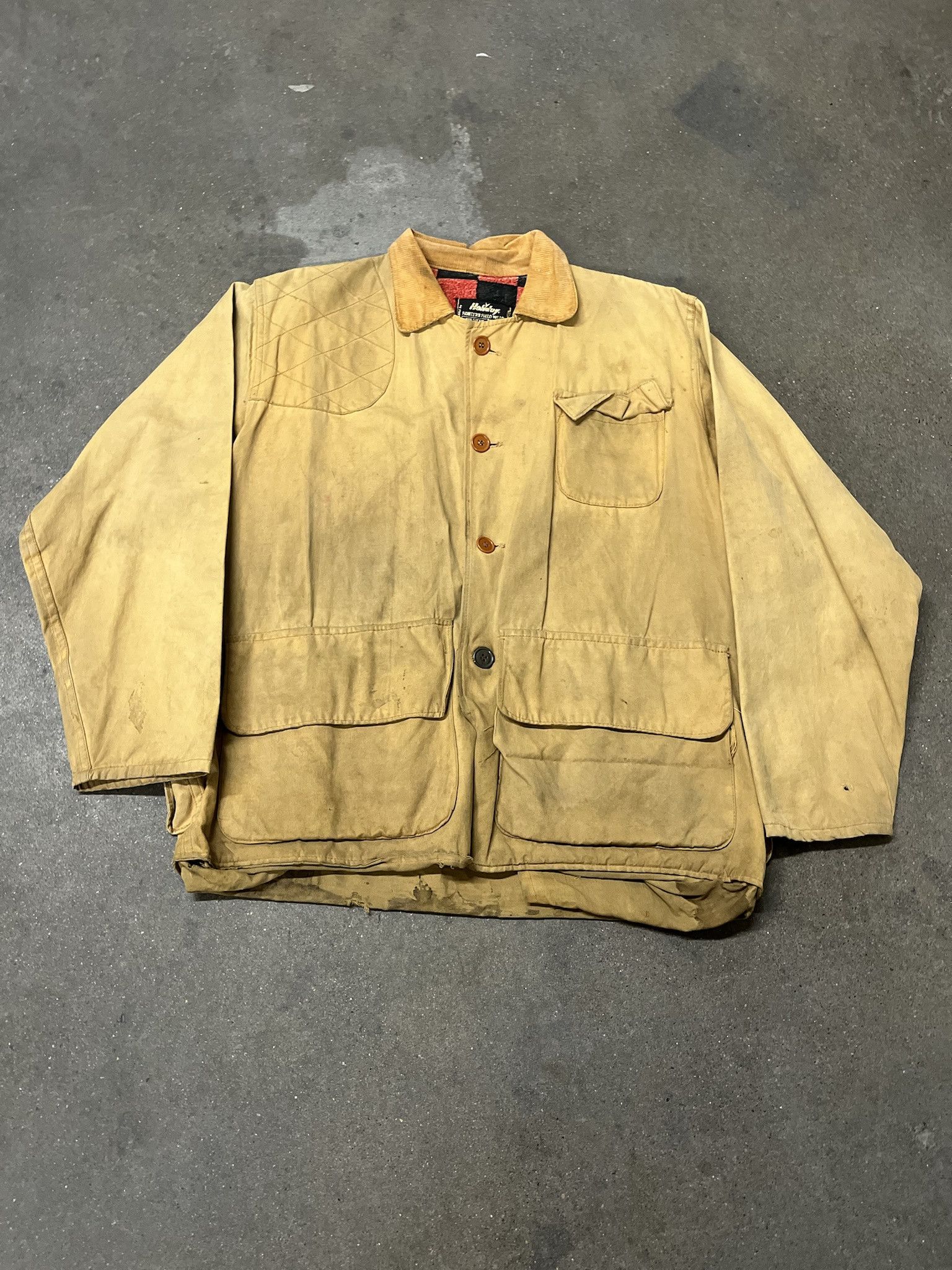 Carhartt × Vintage Vintage 1970s Holiday Distressed Water Repellant Canvas Hunting Flannel LIned Jacket Size M Size US M / EU 48-50 / 2 - 1 Thumbnail