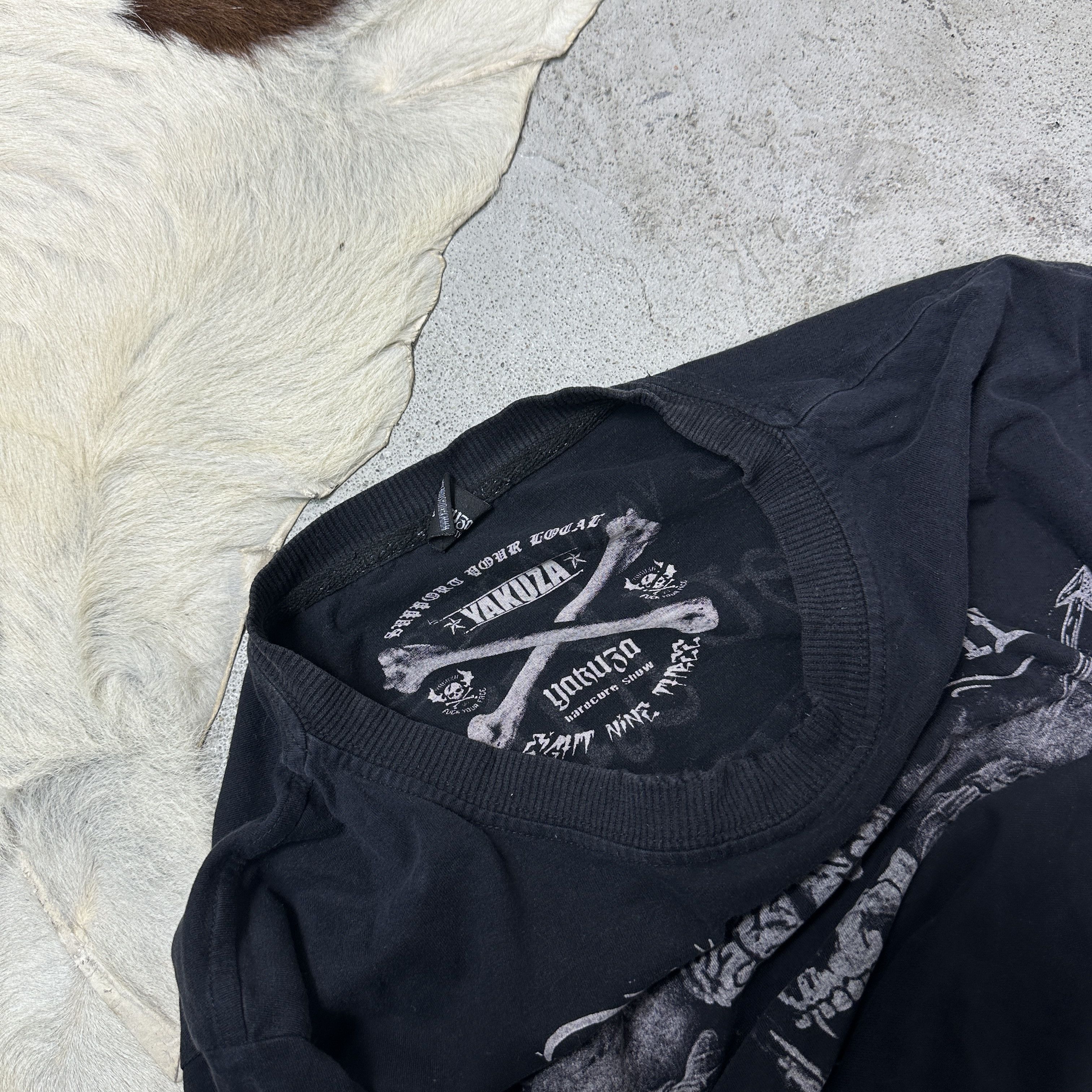 Vintage Vintage Grunge Opium Oversize Skull Print T-shirt Y2K Size US XXL / EU 58 / 5 - 5 Thumbnail