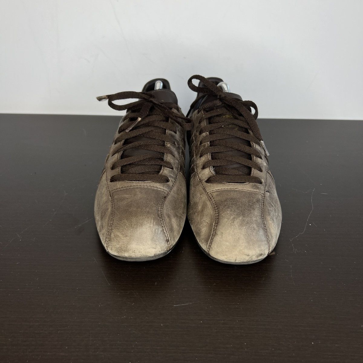 Adidas Rare Vintage Adidas Brown Leather Low Sneakers Size US 9 / EU 42 - 2 Thumbnail