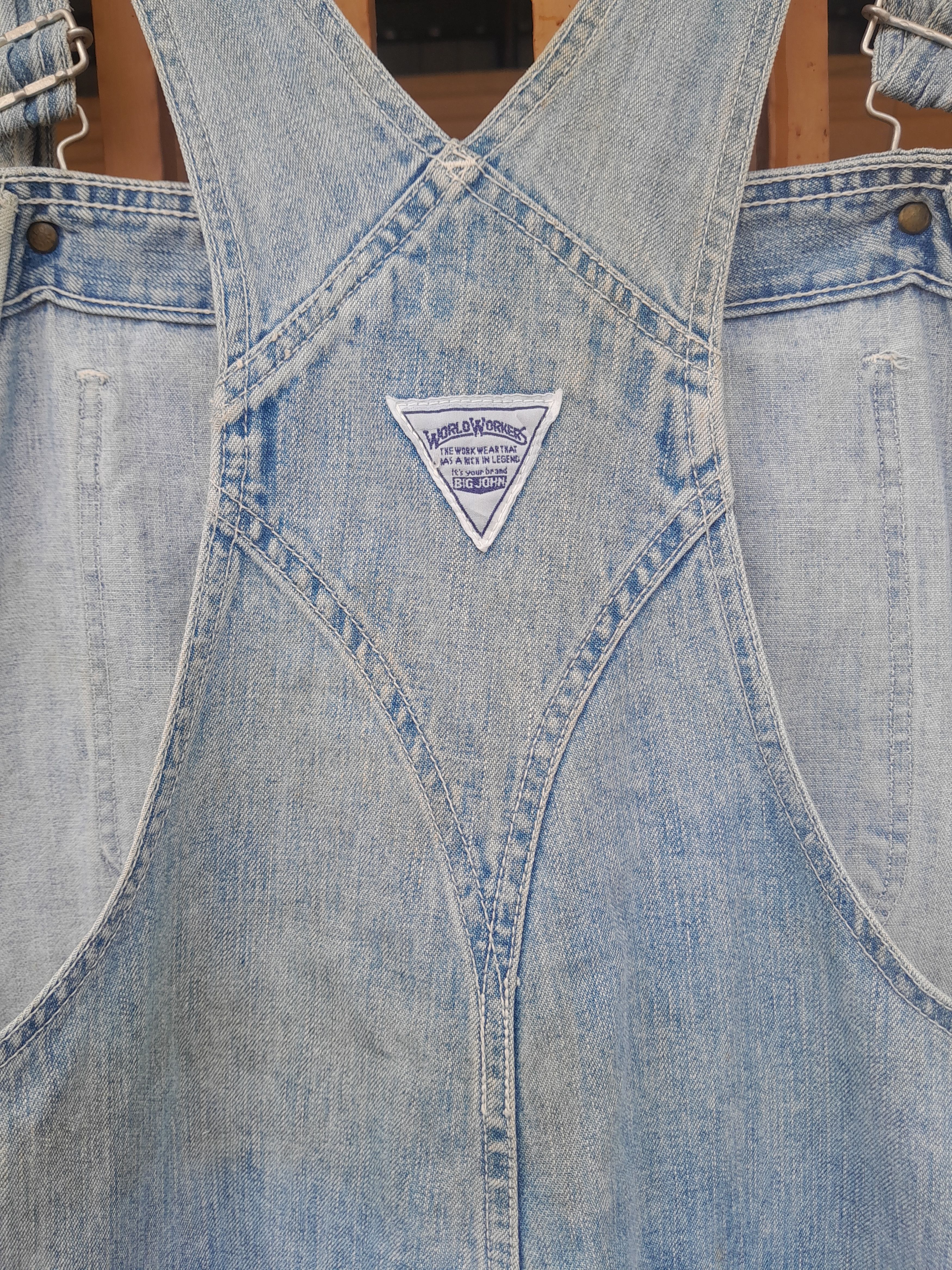 Vintage Vintage BIG JOHN scovvil button overall jeans denim Size US 40 / EU 56 - 5 Thumbnail