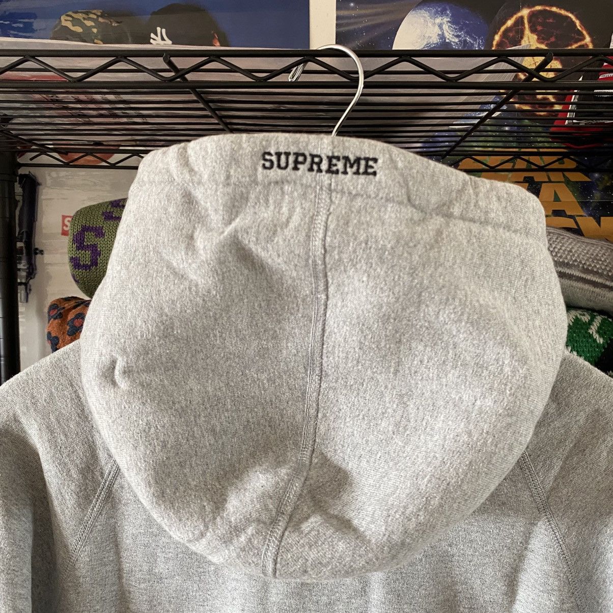 Disney × Supreme Supreme Disney Mickey Mouse Hooded Sweatshirt Grey 2009 Size US L / EU 52-54 / 3 - 8 Thumbnail
