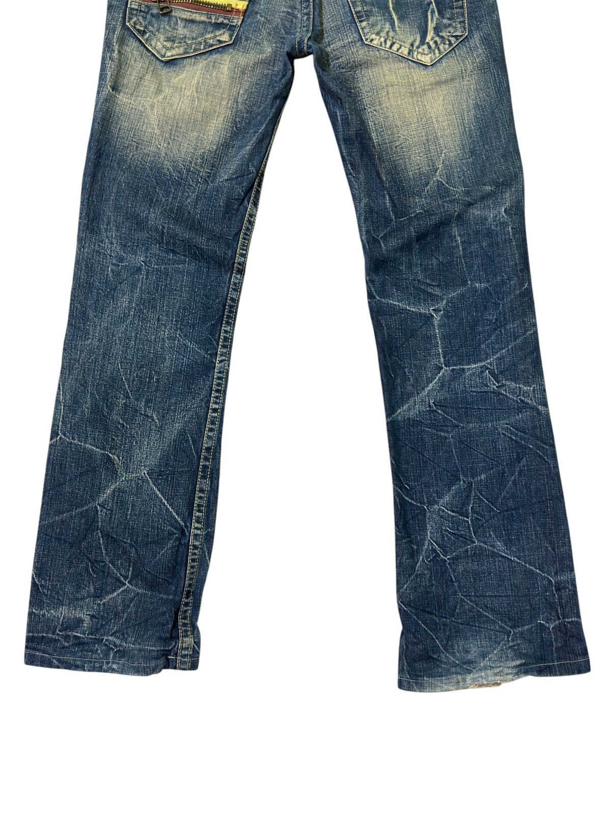 Hysteric Glamour × Japanese Brand × Seditionaries Flared PURE PARADISE Seditionaries Mud Wash Claw Mark Design Size US 30 / EU 46 - 14 Thumbnail