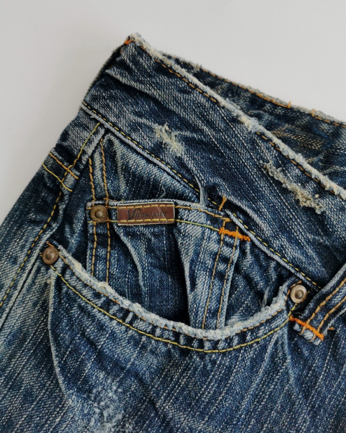 Edwin Bootcut Edwin Something Vienus Distressed Denim Jeans Size 30" / US 8 / IT 44 - 5 Thumbnail