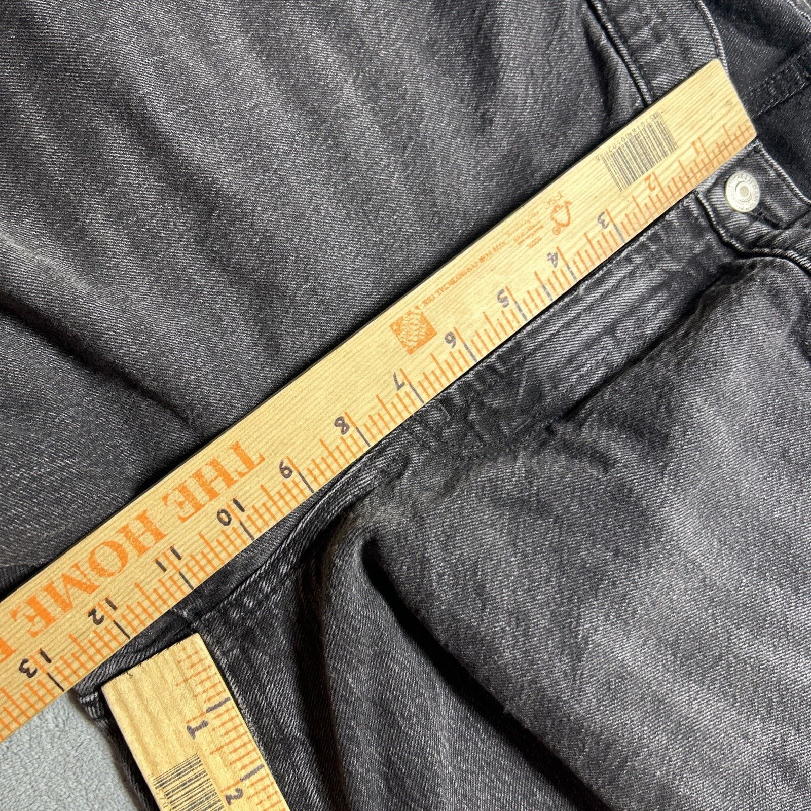 Old Navy Loose Baggy Jeans Women 18 42x27 Hamilton Black Wide Relaxed Size 40" / US 18 - 15 Thumbnail
