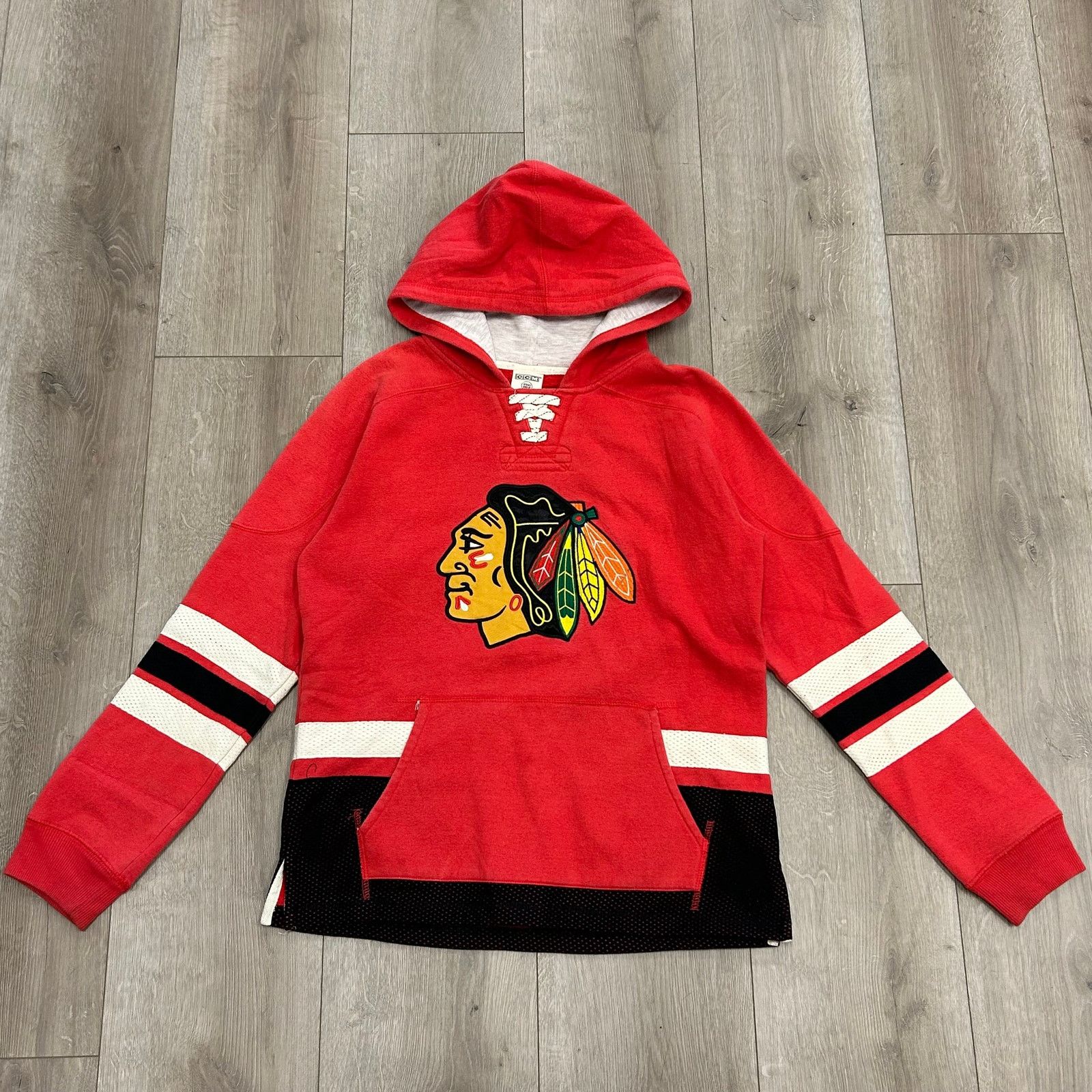 NHL Chicago Blackhawks CCM Hockey Hoodie Youth Boys Large L 14 Size US L / EU 52-54 / 3 - 1 Thumbnail