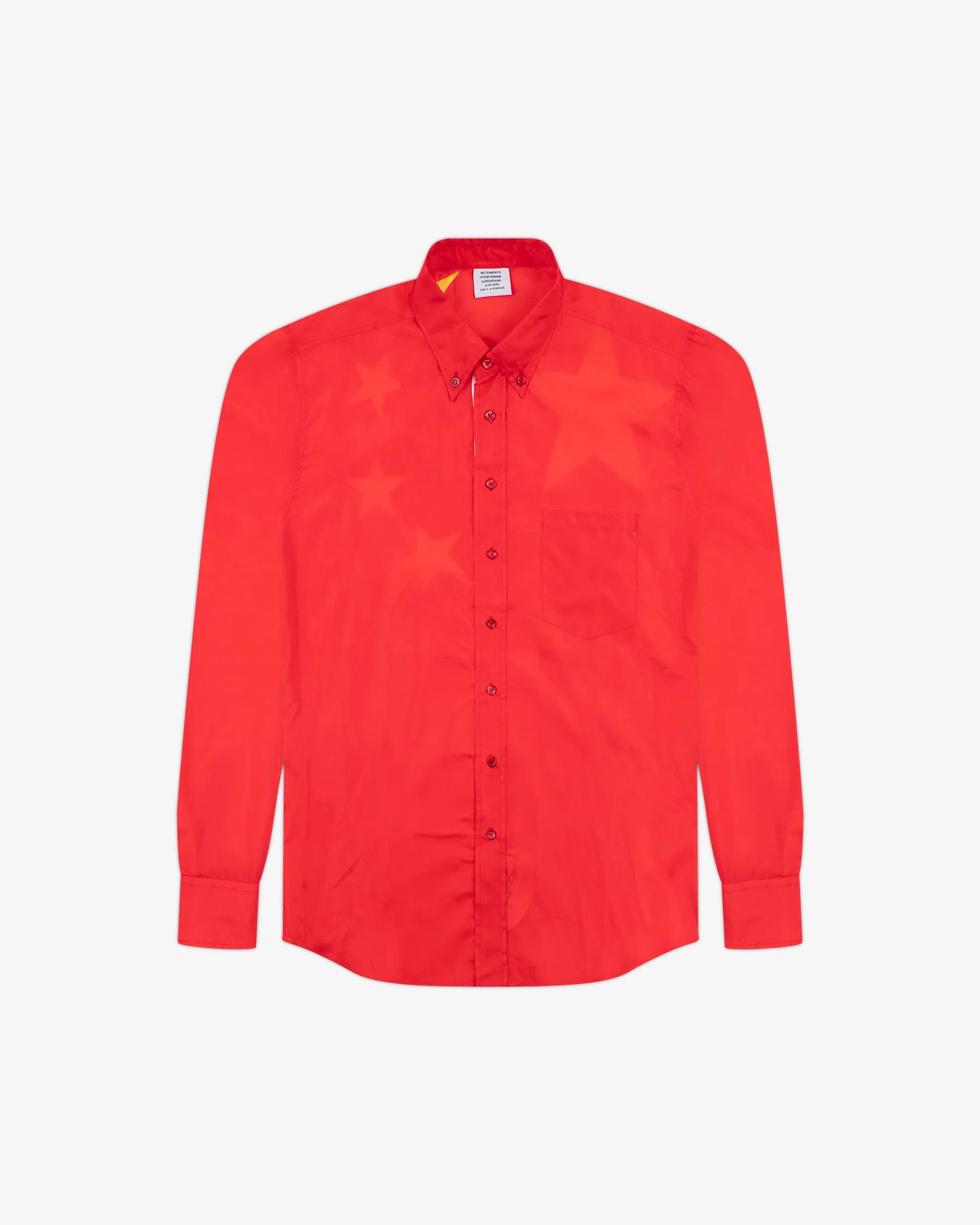 Vetements SS19 China Flag Shirt Sample Size US M / EU 48-50 / 2 - 2 Thumbnail