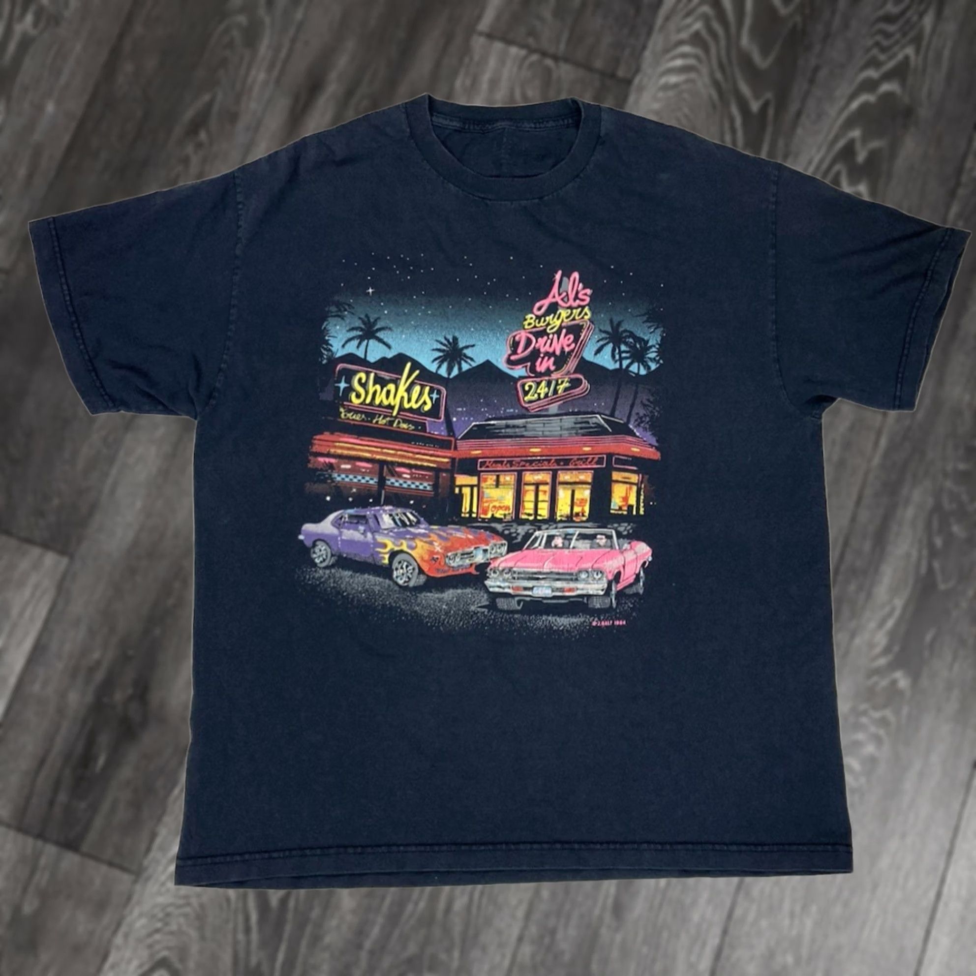 Etro J GALT T-Shirt Women XL Black Vintage? No, J Galt Word: “Vintage” is No; Use: J GALT Diner Vintage Retro Graphic Size XL / US 12-14 / IT 48-50 - 1 Thumbnail