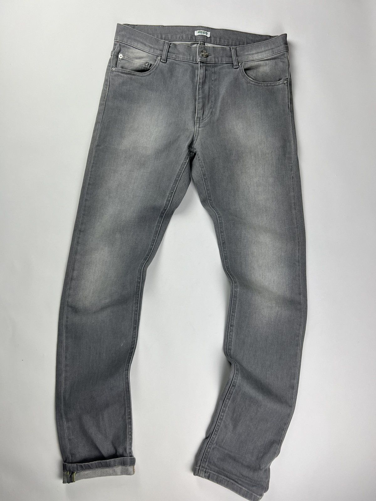 Designer × Kenzo Kenzo jeans Slim Fit/ L-M pants Kenzo Paris Size US 34 / EU 50 - 2 Thumbnail