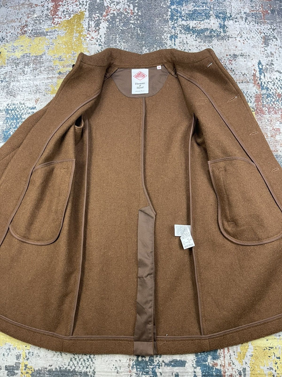Danton Danton Vetements Camel Wool Coats Size US XXS / EU 40 - 9 Thumbnail