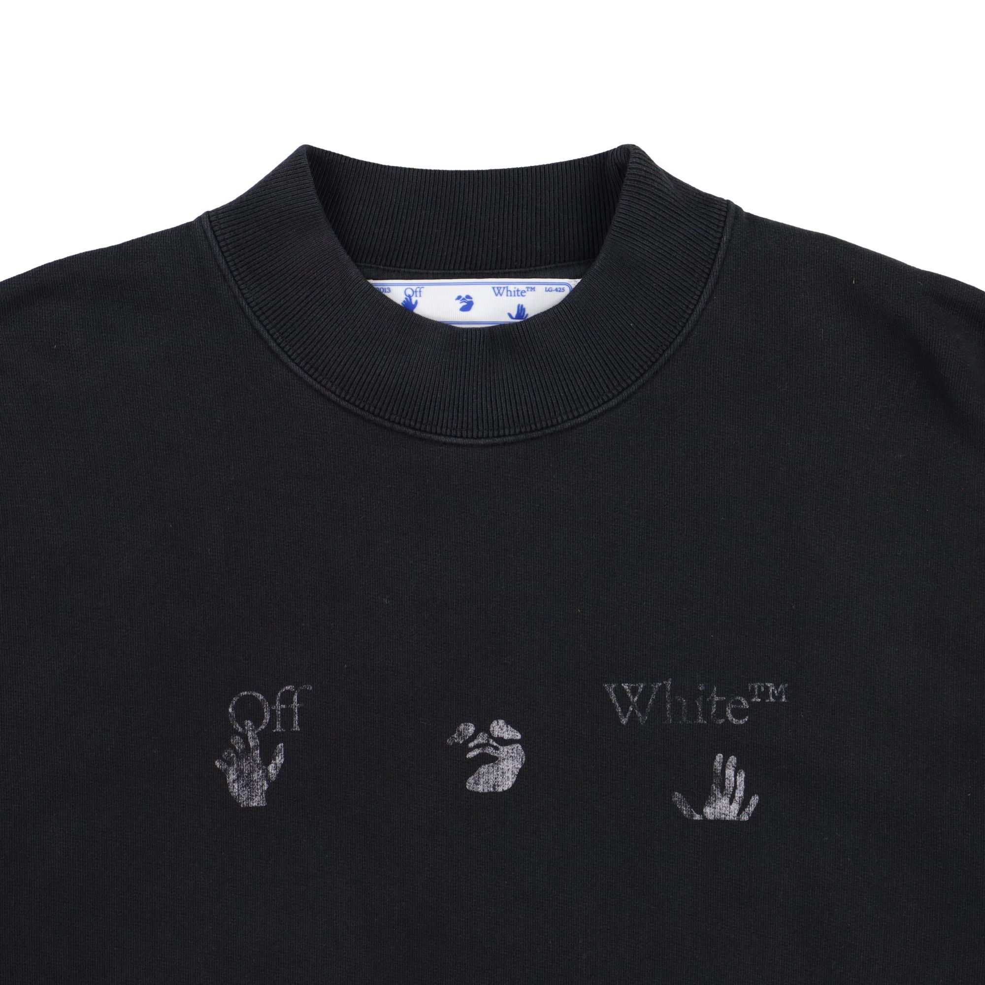 Off-White Vintage Black Big Logo Oversized Skate Sweatshirt Size XS / US 0-2 / IT 36-38 - 6 Thumbnail