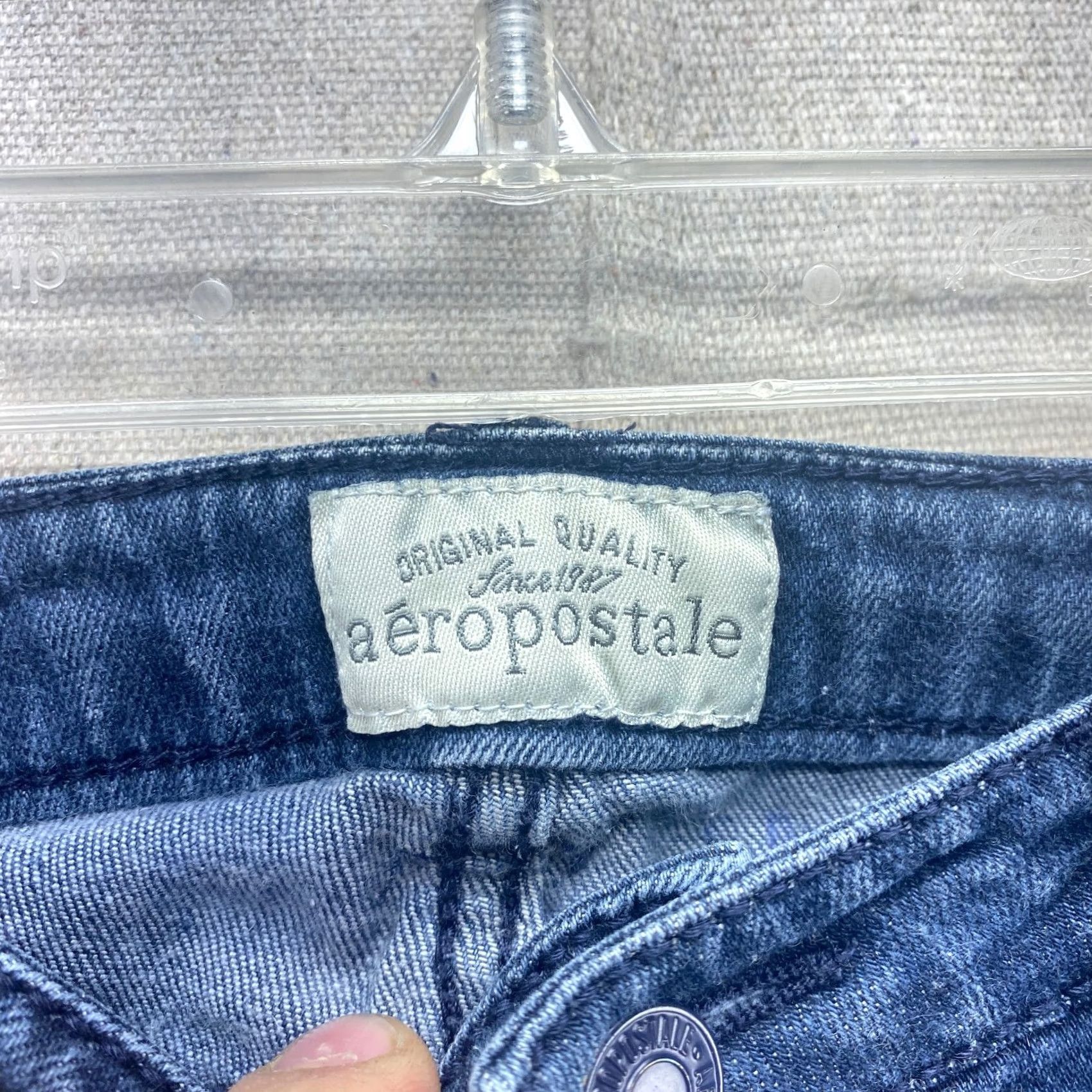 Vintage Aéropostale Jeans Womens 6 Dark Blue Denim Pants Skinny Flap Pocket Stretch Y2K Jeans Womens 6 Dark Blue Denim Skinny 5-Pocket Aéropostale Girls? Size 28" / US 6 / IT 42 - 6 Thumbnail