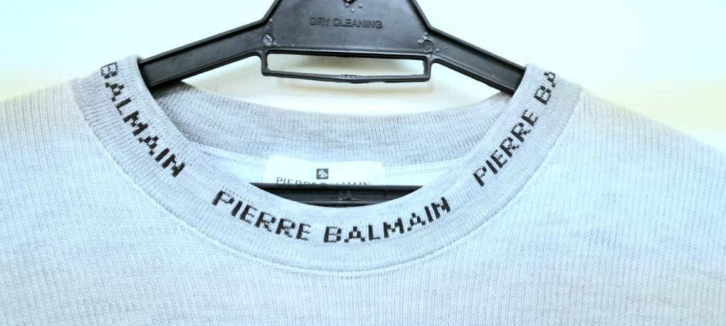 Balmain × Designer × Pierre Balmain Nice Logo Balmain Paris Sweathirt Size US L / EU 52-54 / 3 - 7 Thumbnail