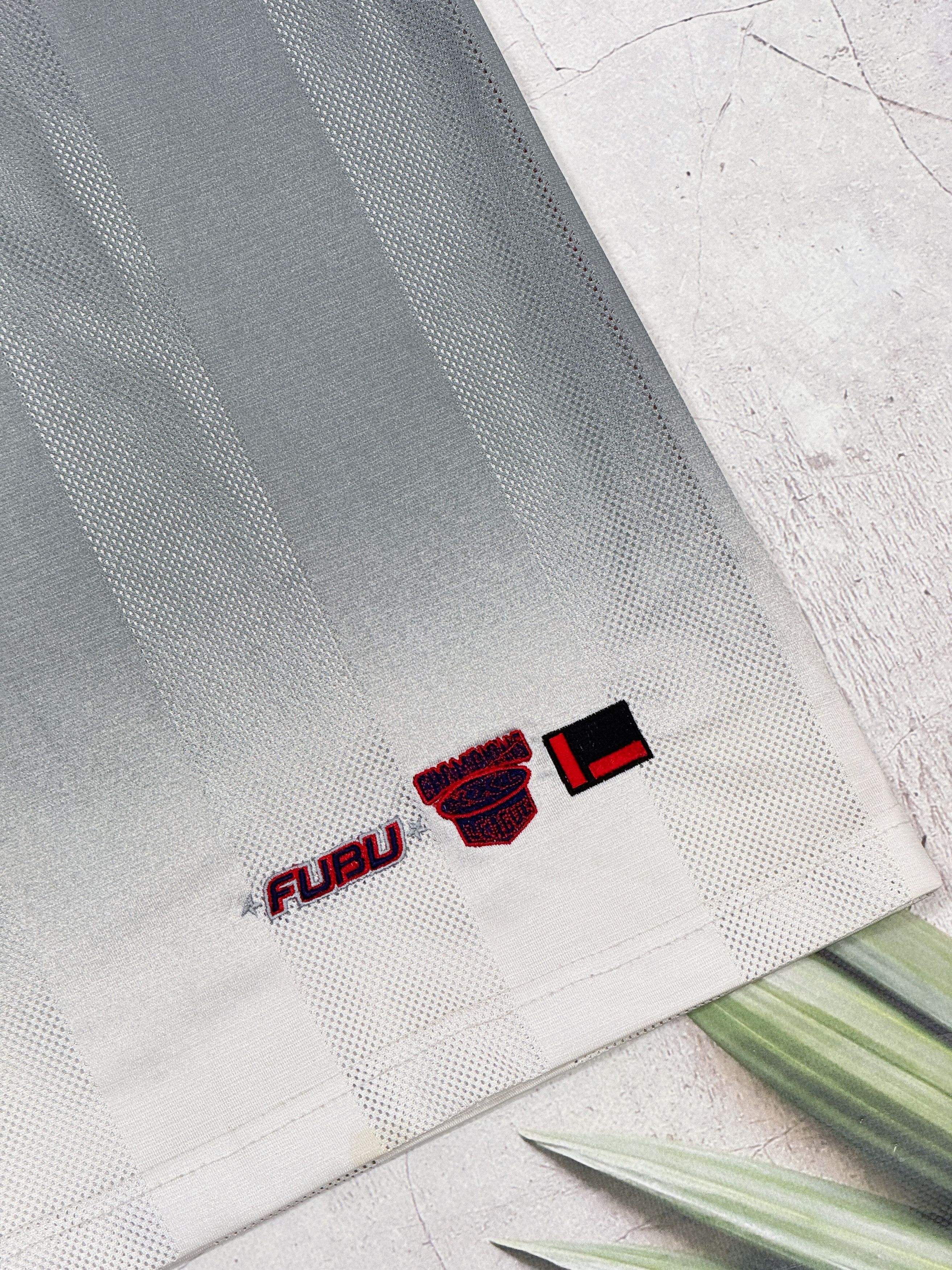 Fubu Vintage FUBU Jersey T-Shirt #05 Hip Hop Rap Striped Size US XL / EU 56 / 4 - 15 Thumbnail