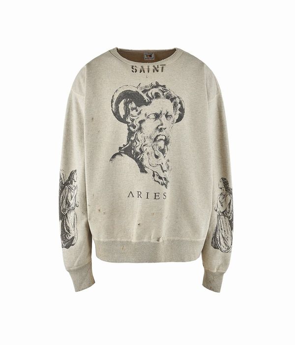 Aries Saint Michael ARIES SWEATSHIRT | Grailed