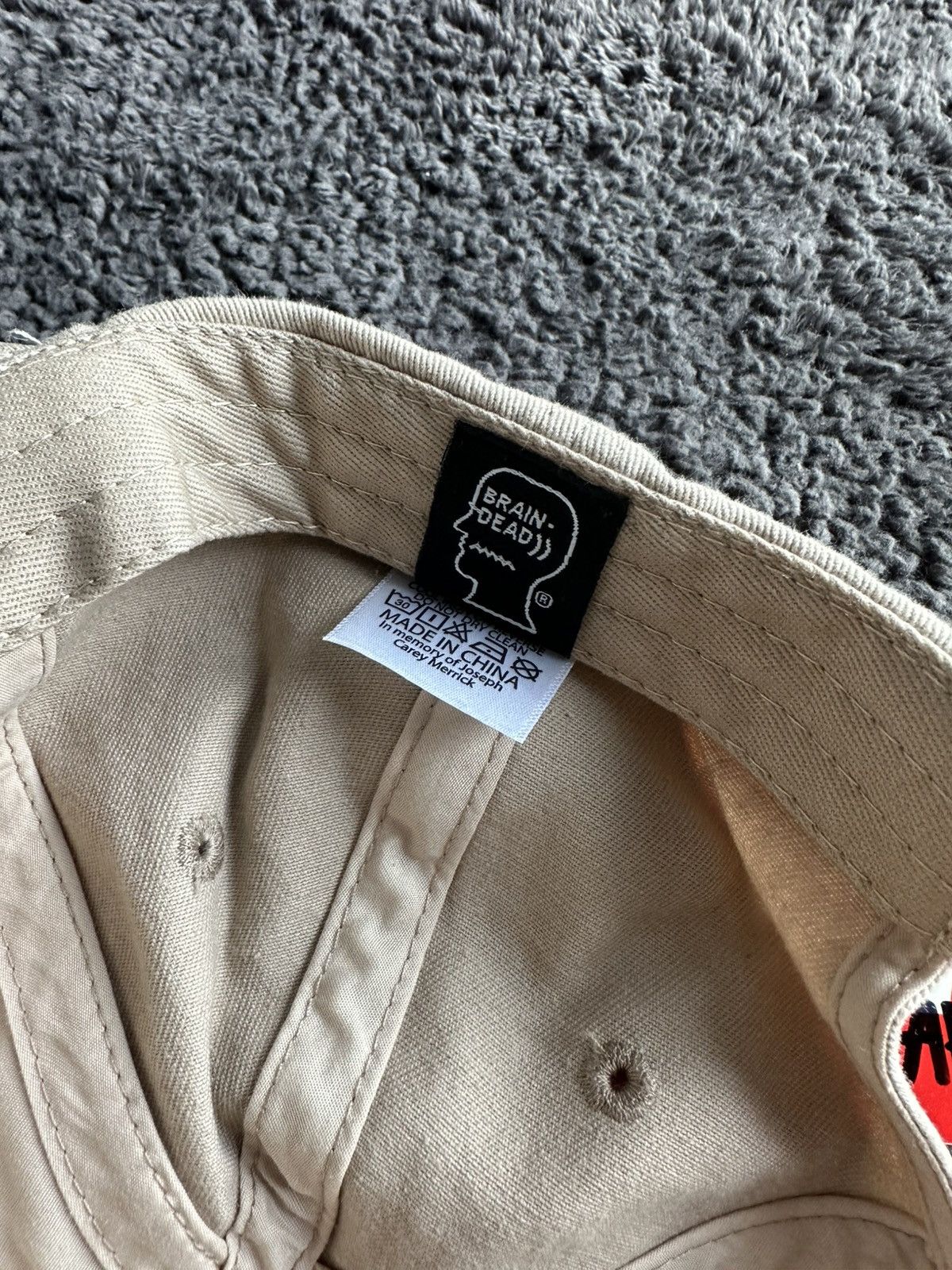 Brain Dead Brain Dead Brain Note 6 Panel Hat Size ONE SIZE - 7 Thumbnail