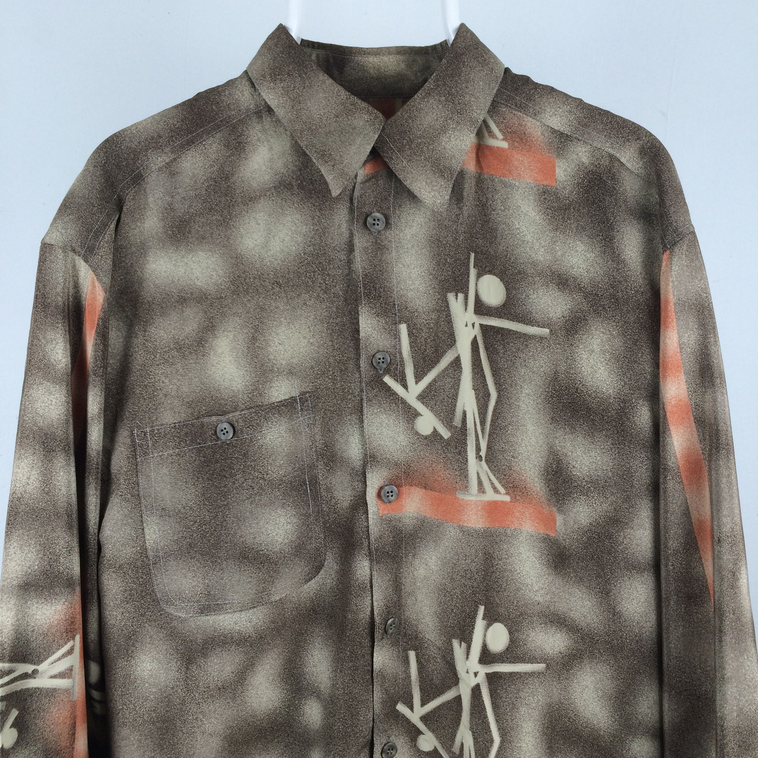 Designer × Japanese Brand × Vintage H45 BRATBYS JAPAN BRAND SHIRT YAKUZA STYLE Size US XL / EU 56 / 4 - 3 Thumbnail