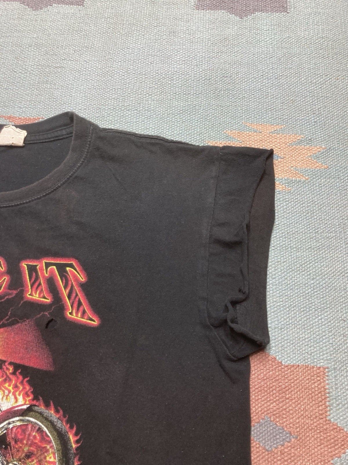 Harley Davidson × Vintage y2k tshirt ride like you stole harley skull flames chopped L Size US L / EU 52-54 / 3 - 5 Thumbnail