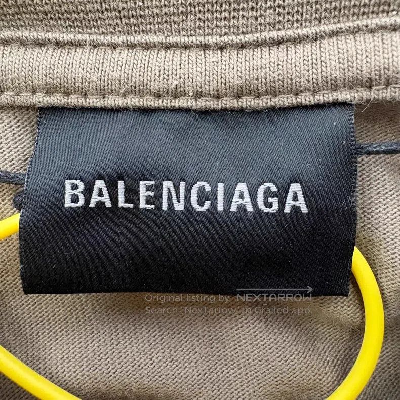 Balenciaga Balenciaga WFP Logo Embroidered Short Sleeve T-Shirt - Bro Size US XS / EU 42 / 0 - 3 Thumbnail