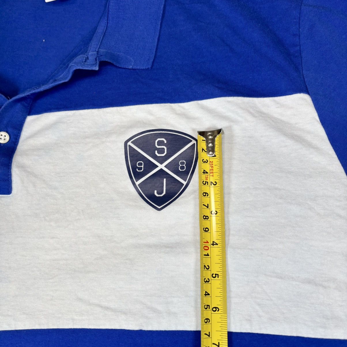 Sean John SEAN JOHN MENS POLO SHIRT Blue White 5XB VINTAGE Size US XXL / EU 58 / 5 - 8 Thumbnail