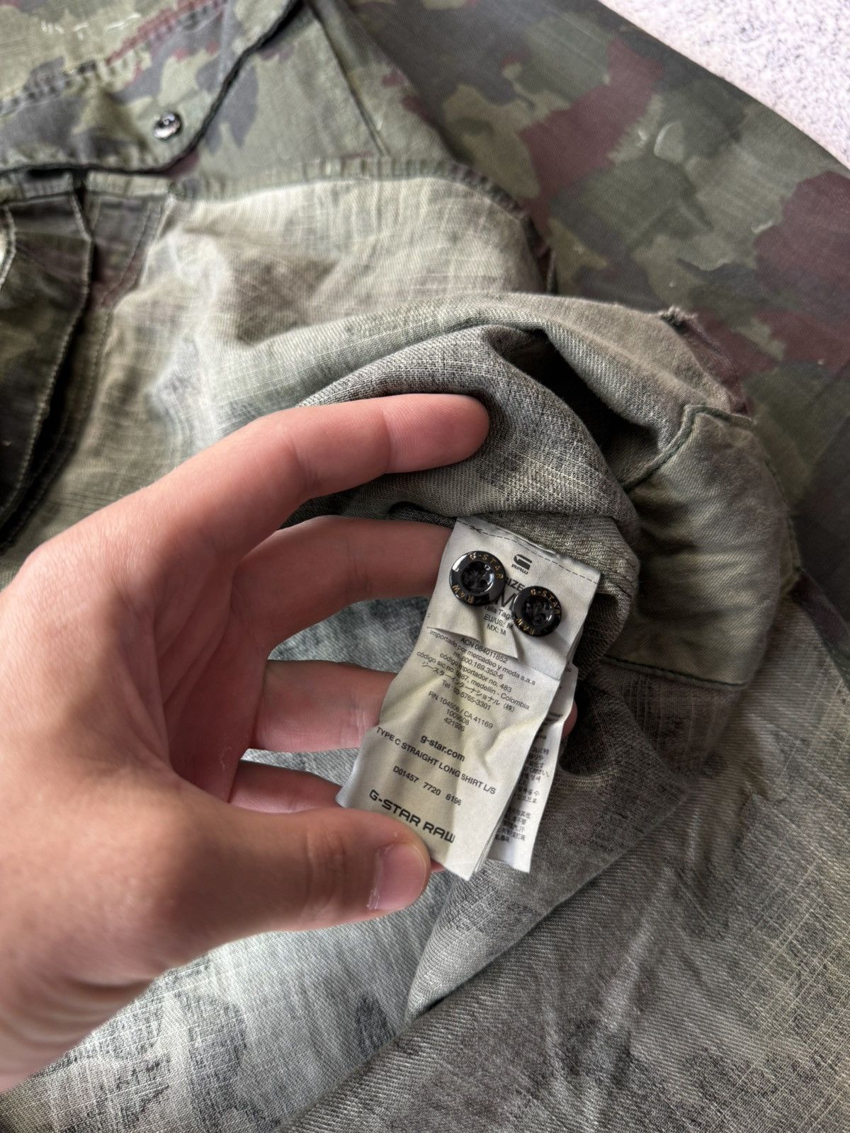 G-Star Vintage G Star Raw Multicam Thick Shirt Size M Size US M / EU 48-50 / 2 - 23 Thumbnail