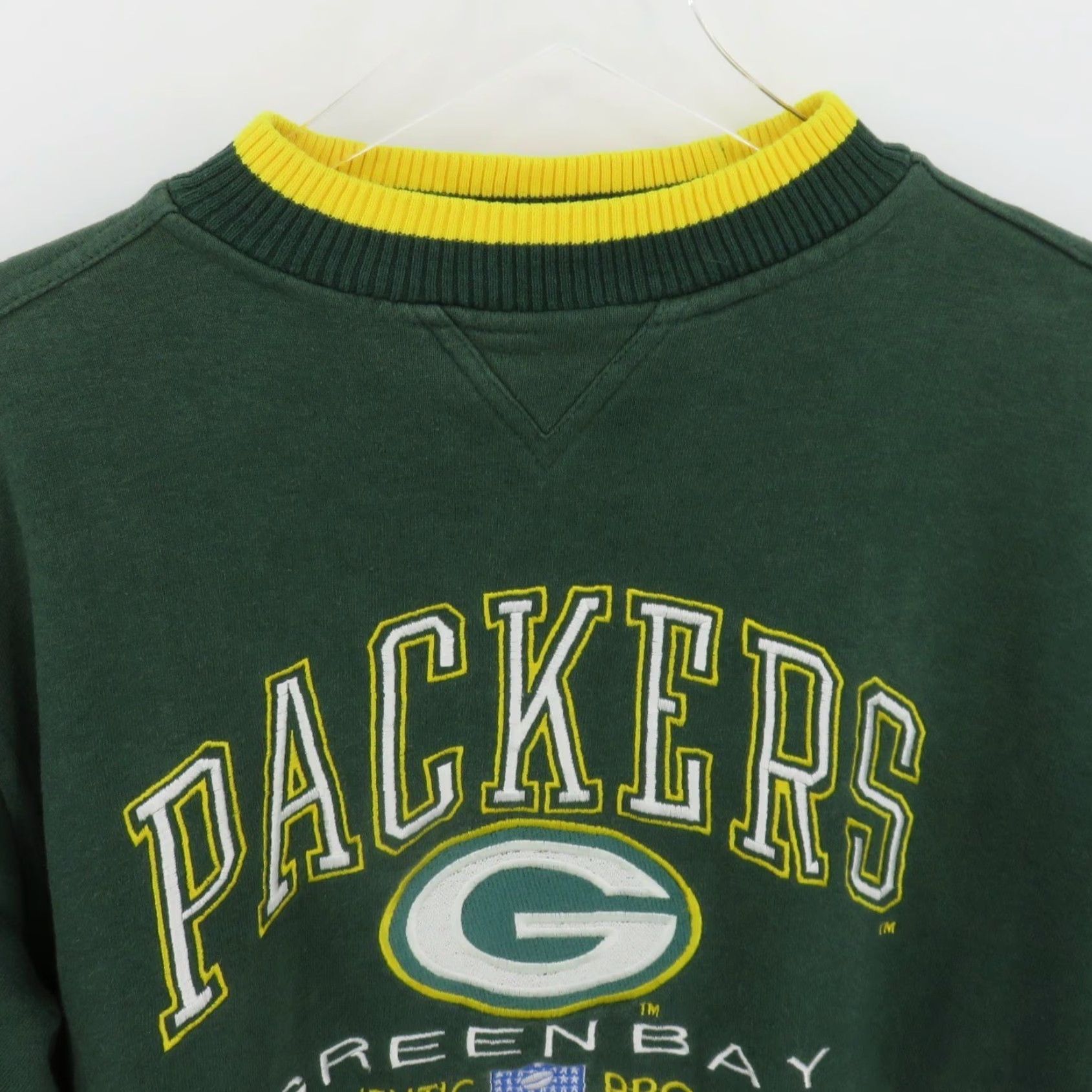 NFL VINTAGE NFL Pro Line Women Large Green Bay Packers Embroidered Pullover Sweatshirt Size L / US 10 / IT 46 - 3 Thumbnail