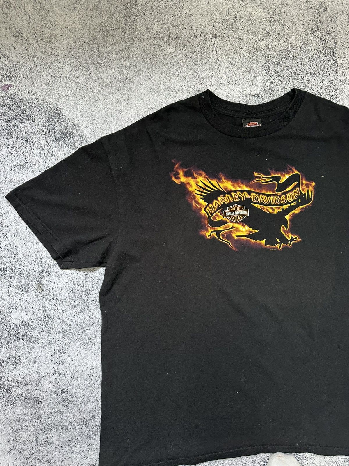 Harley Davidson Vintage Harley Davidson T-shirt London Stratstone Moto Size US XXL / EU 58 / 5 - 3 Thumbnail
