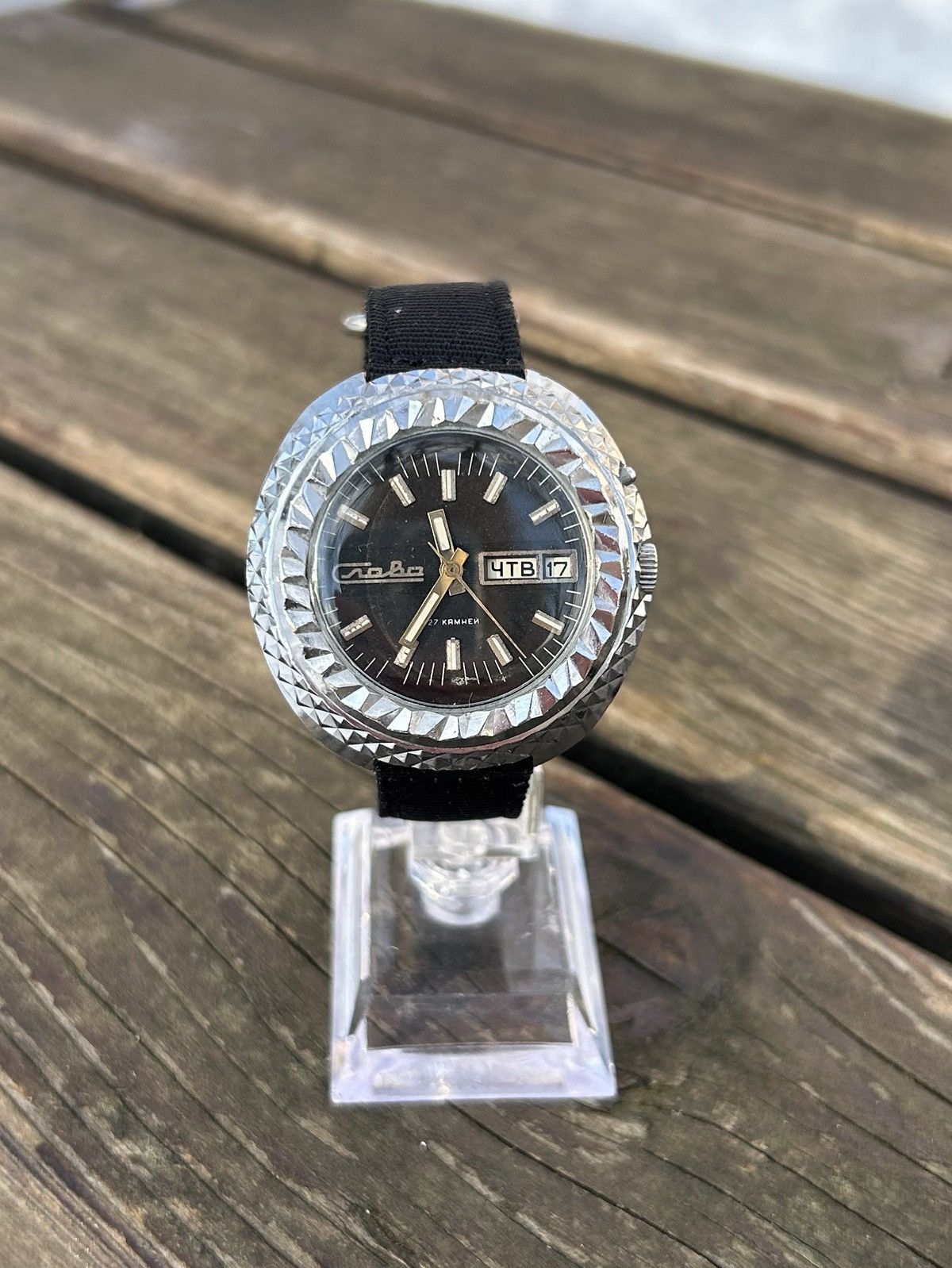 Vintage Vintage Watch Slava Automatic USSR Soviet Mechanical 1980s Size ONE SIZE - 10 Thumbnail