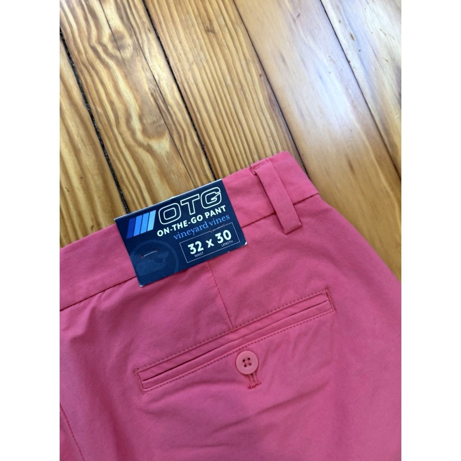 Vineyard Vines Vineyard Vines Pants OTG 32x30 Pink Regular Straight 5-Pocket Chino Logo Men 0 Size US 32 / EU 48 - 4 Thumbnail