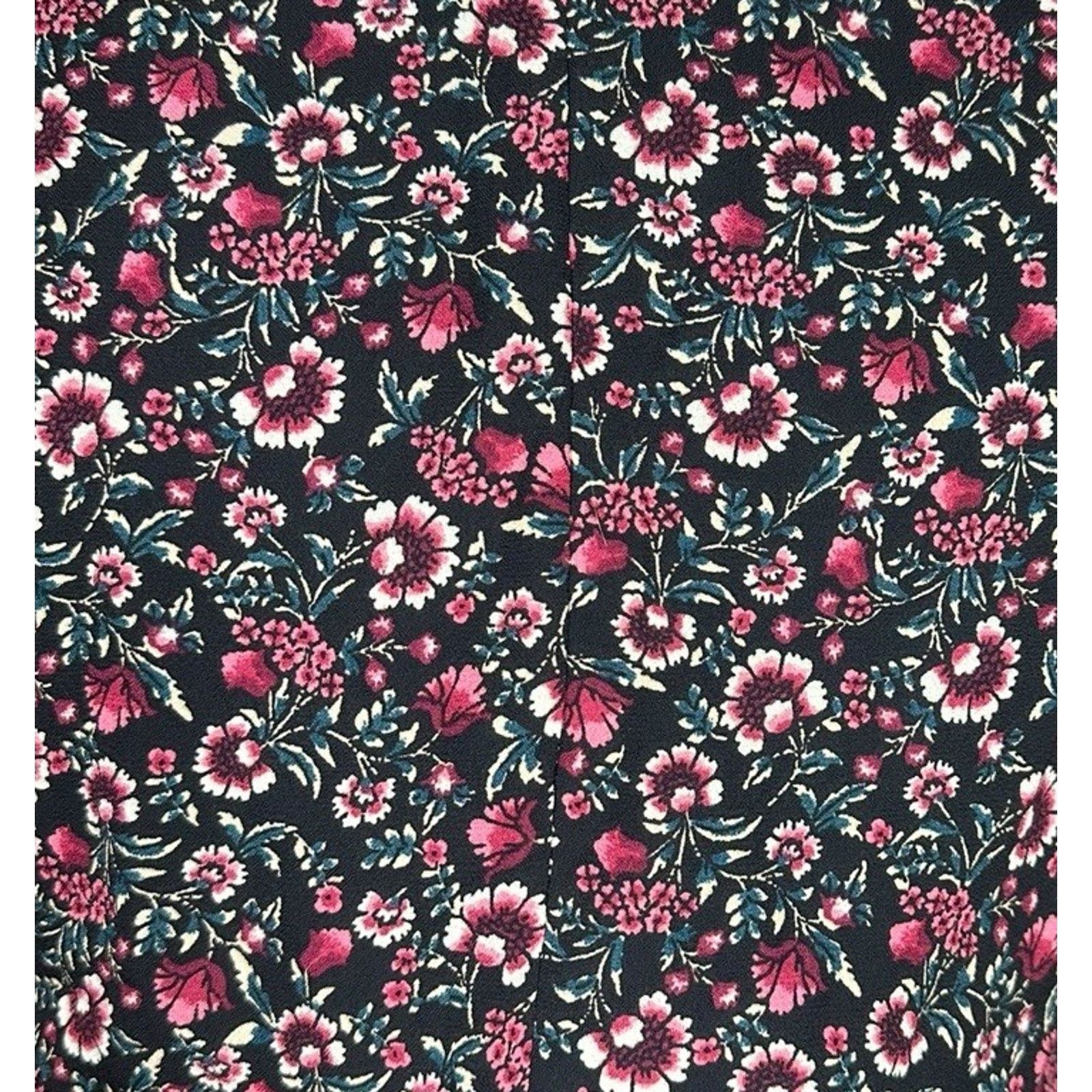 Other Miami Black Floral Print Faux Wrap Tie Maxi Dress Womens XS Size XS / US 0-2 / IT 36-38 - 8 Thumbnail