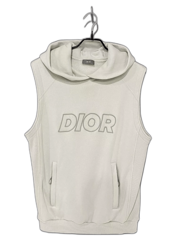 Dior Dior Logo Hooded Sleeveless Sweatshirt Vest Size S / US 4 / IT 40 - 1 Thumbnail