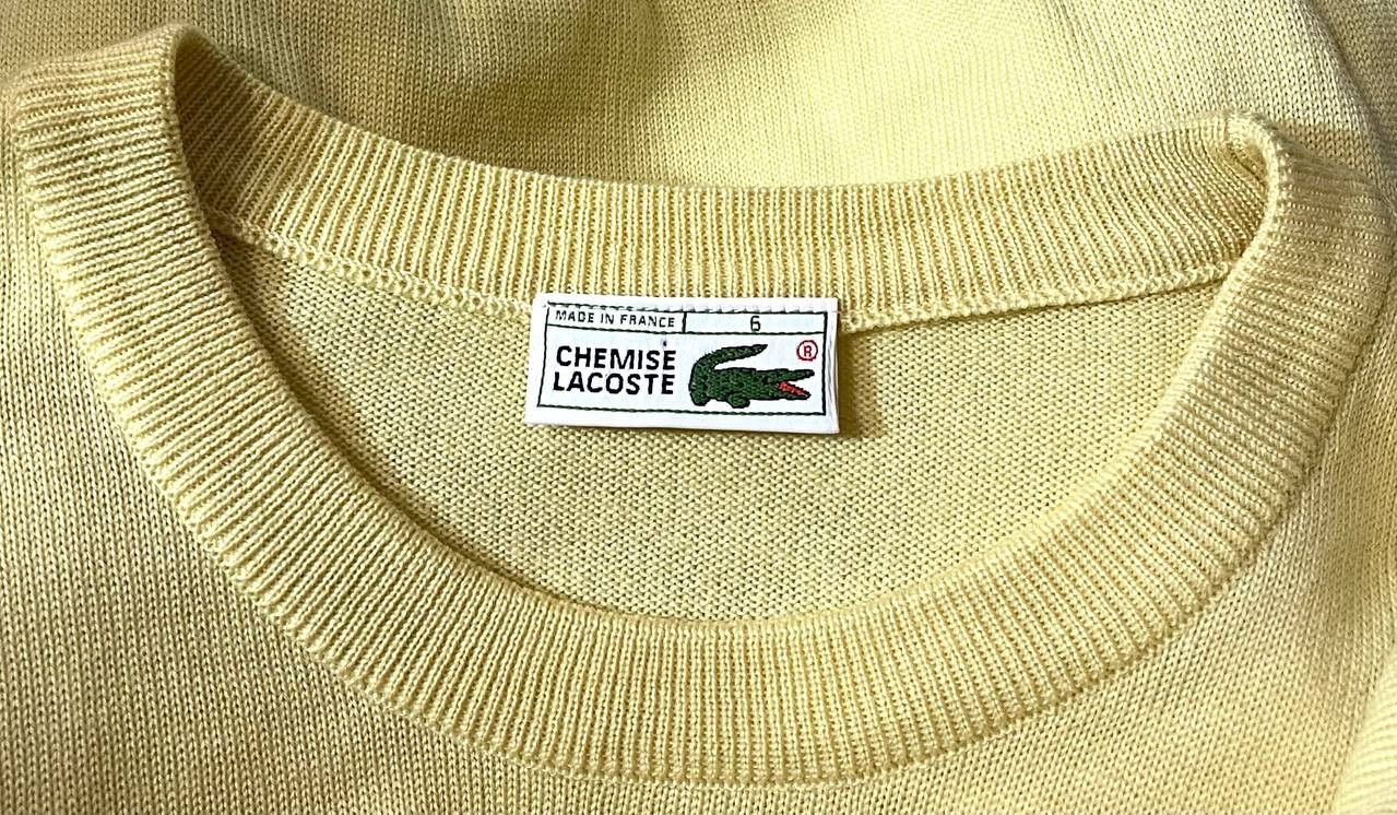 Lacoste × Vintage Vintage 90s Lacoste Wool Sweater Size US XL / EU 56 / 4 - 7 Thumbnail