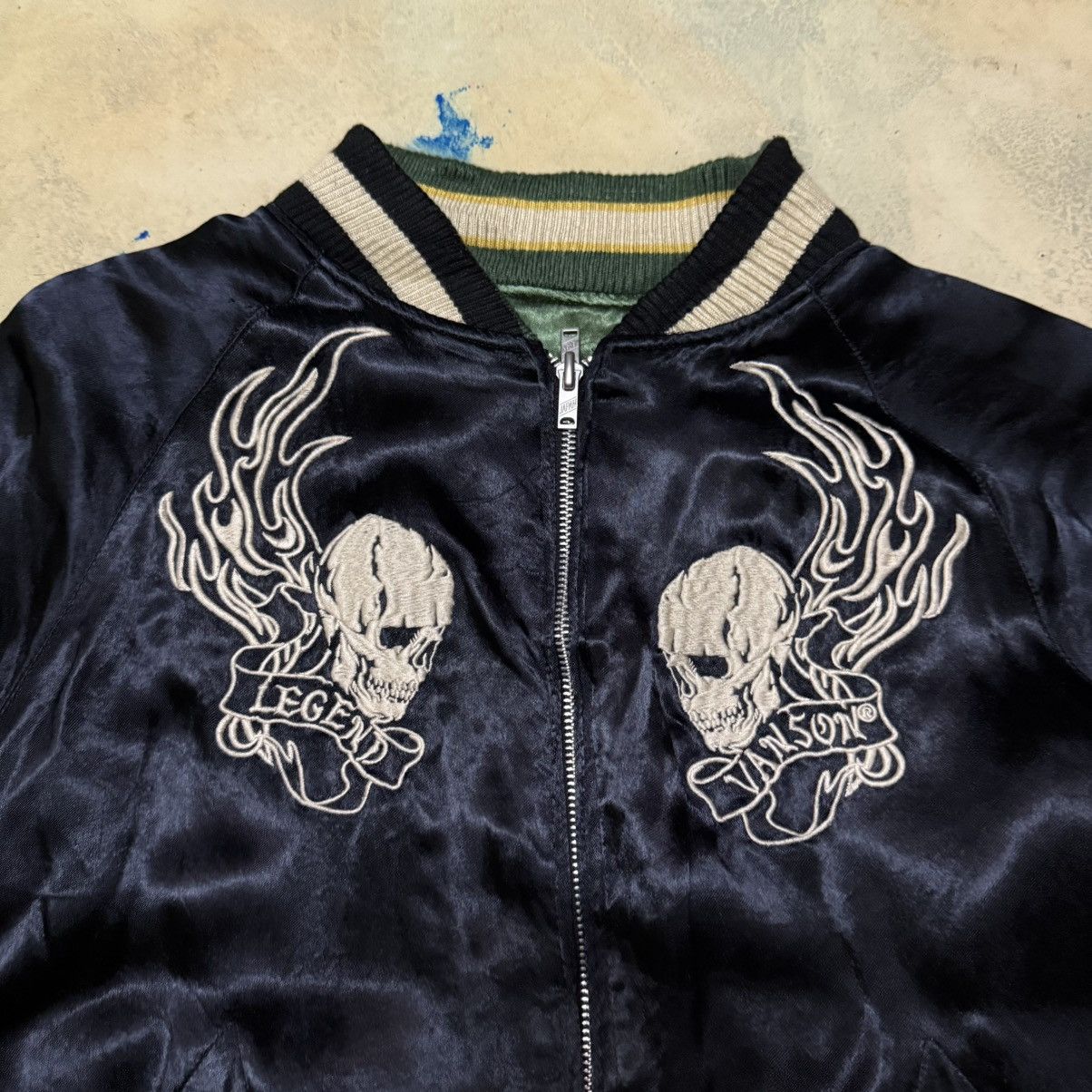 Vanson Leathers Vanson Leathers Big Logo Reversible Sukajan Jacket Size US M / EU 48-50 / 2 - 6 Thumbnail