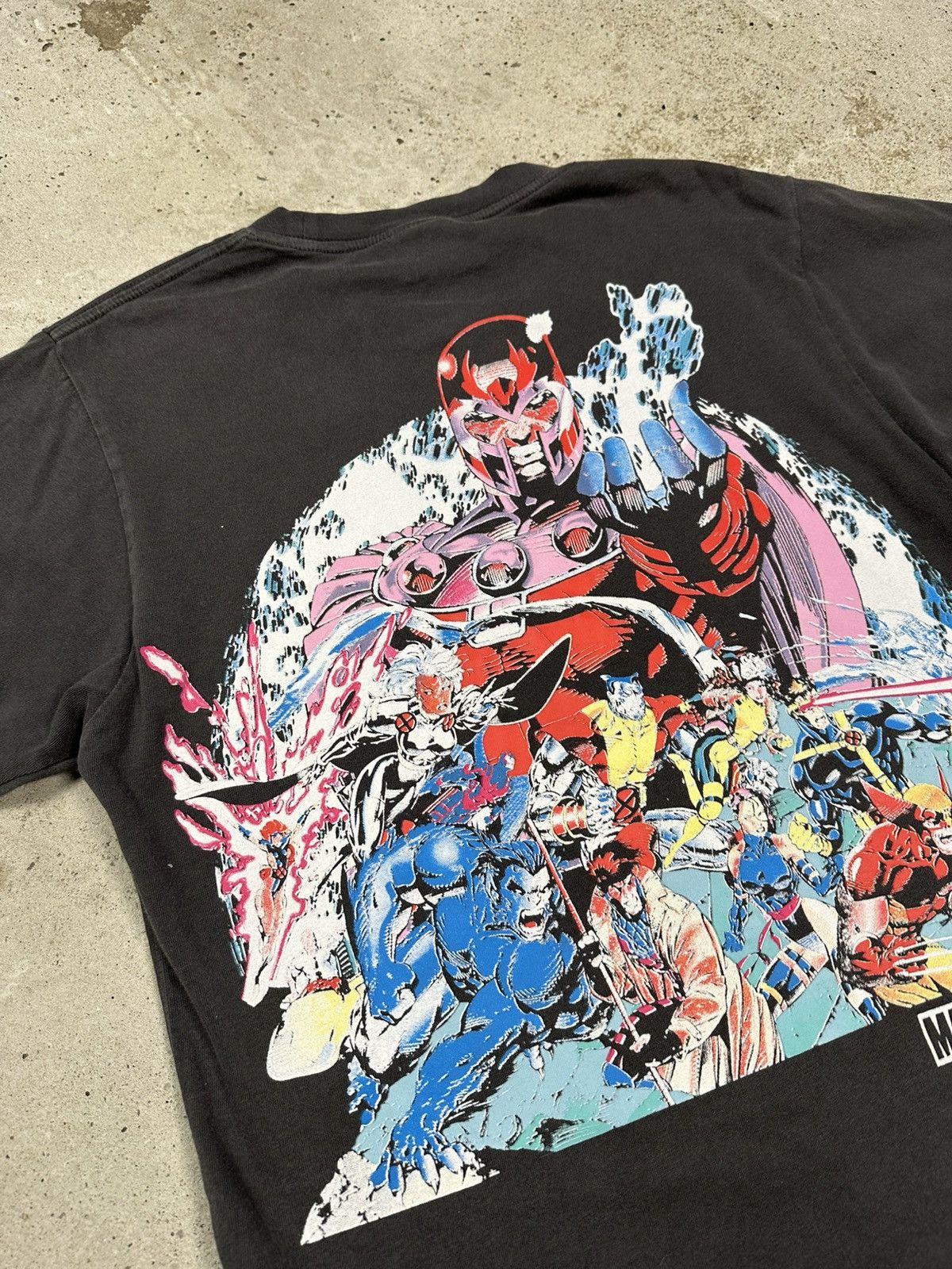 Huf HUF x Marvel X Men Washed Grey Remix T Shirt Size US S / EU 44-46 / 1 - 12 Thumbnail