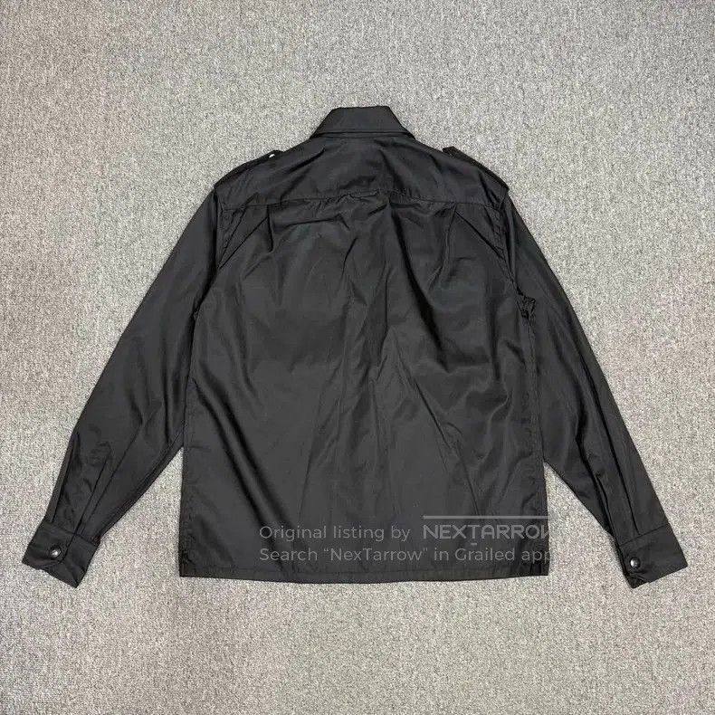Prada Prada Black Triangle Logo Nylon Shirt Jacket. Size US S / EU 44-46 / 1 - 2 Thumbnail