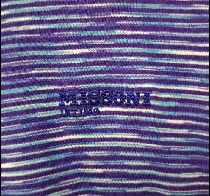 Mossimo × Vintage Rare Missoni Italy Stripes Tshirt Size US M / EU 48-50 / 2 - 2 Thumbnail